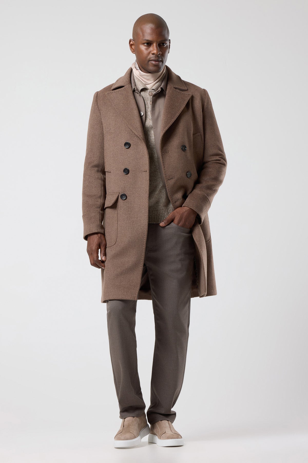 Klasik Yaka Uzun Kaban - CKT-5025-CAMEL-S - CKT-5025-CAMEL-S_5