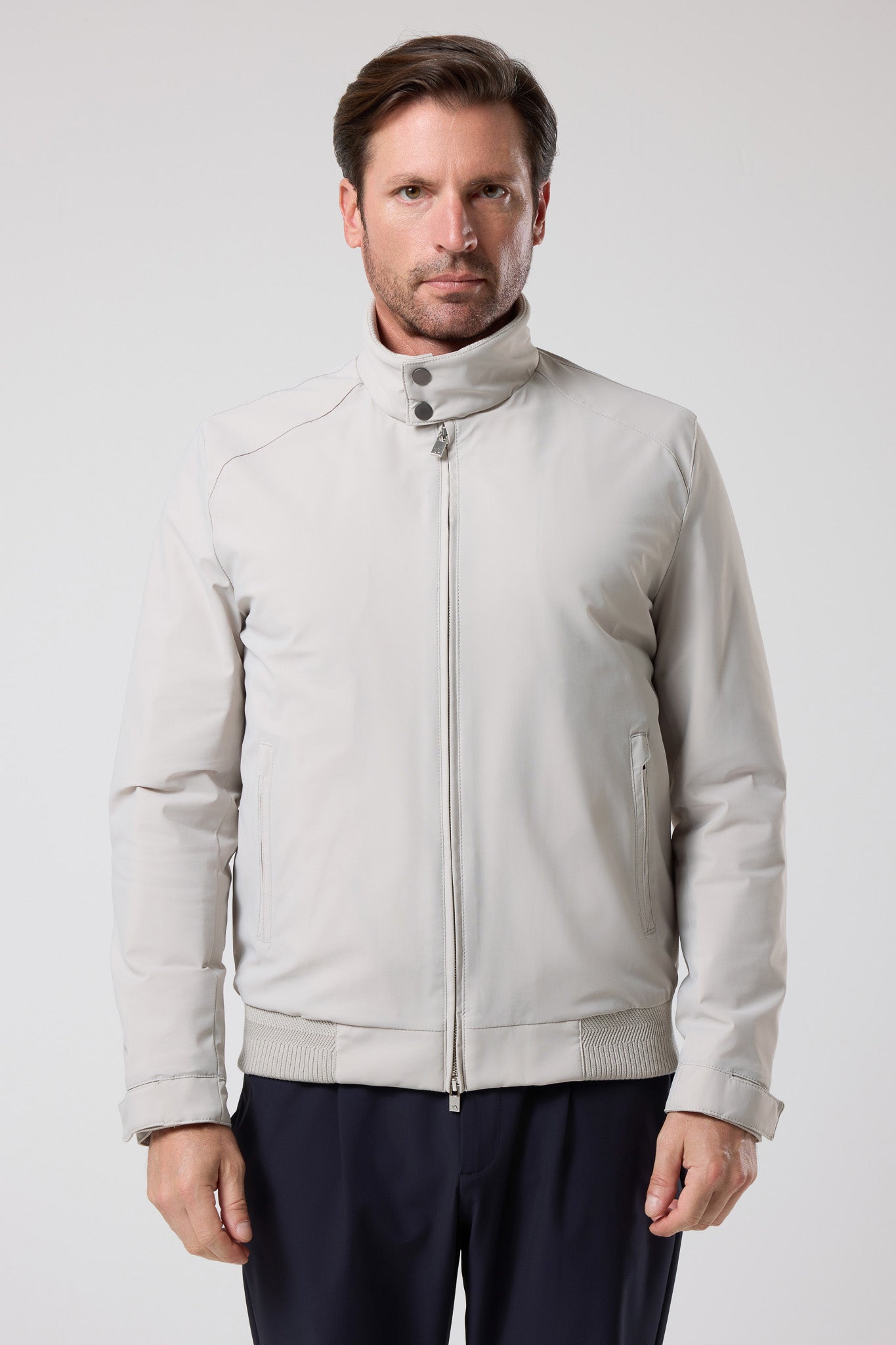 Dik Yaka Fermuarlı Ceket - CKT-5032-BEIGE-S - CKT-5032-BEIGE-S_3