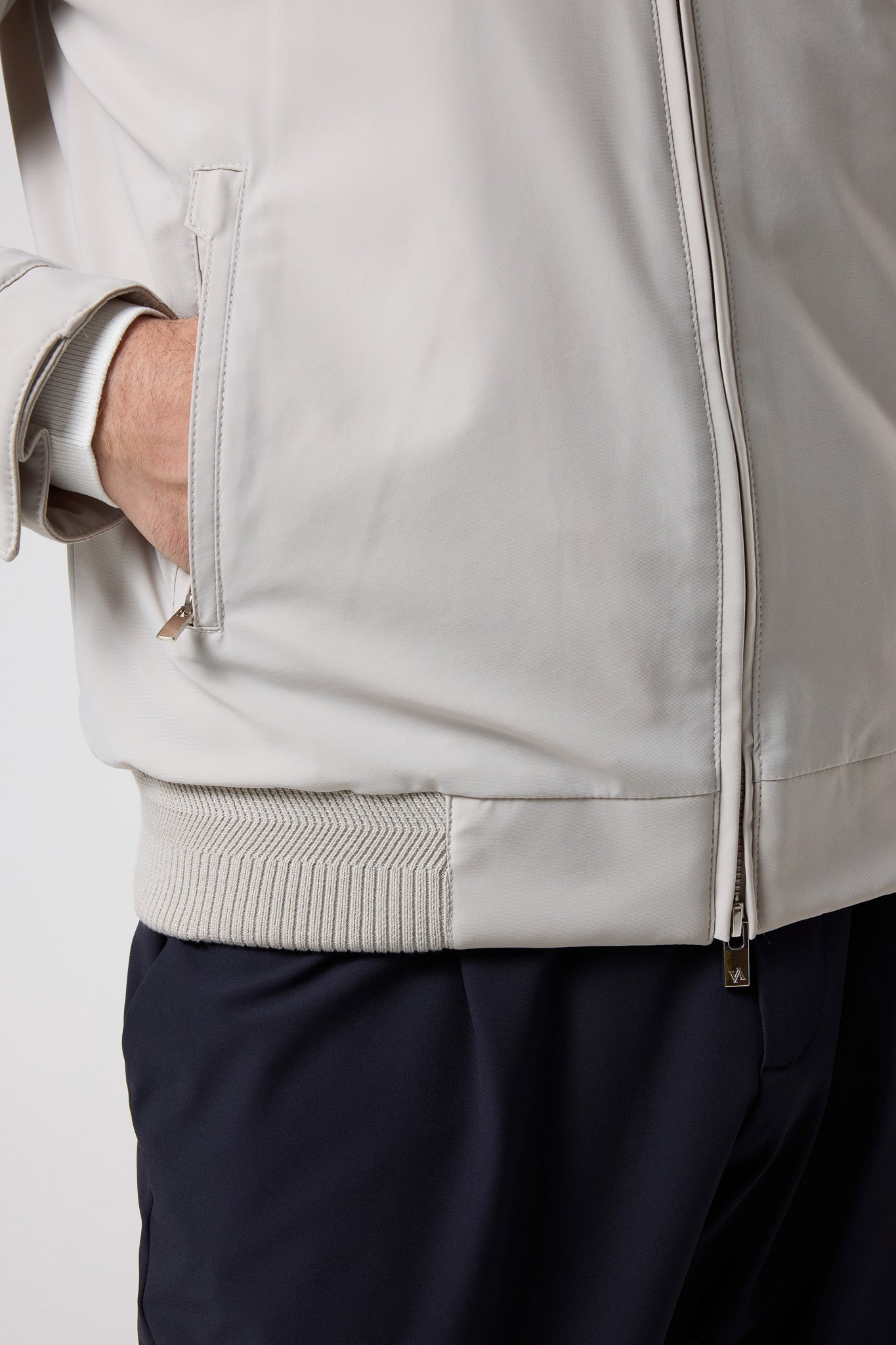 Dik Yaka Fermuarlı Ceket - CKT-5032-BEIGE-S - CKT-5032-BEIGE-S_5