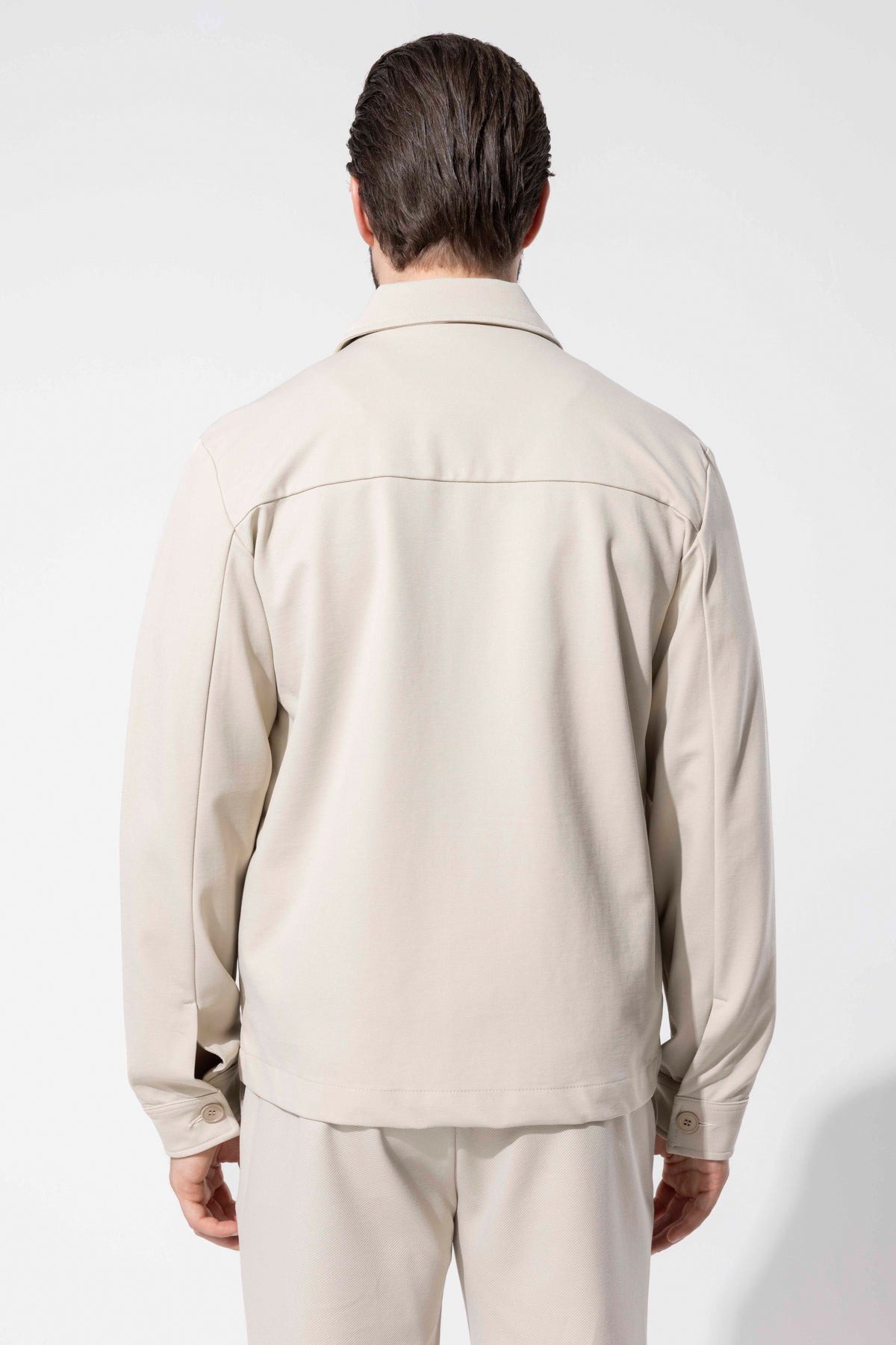 Minimal Tasarımlı Modern Erkek Ceket - Bej