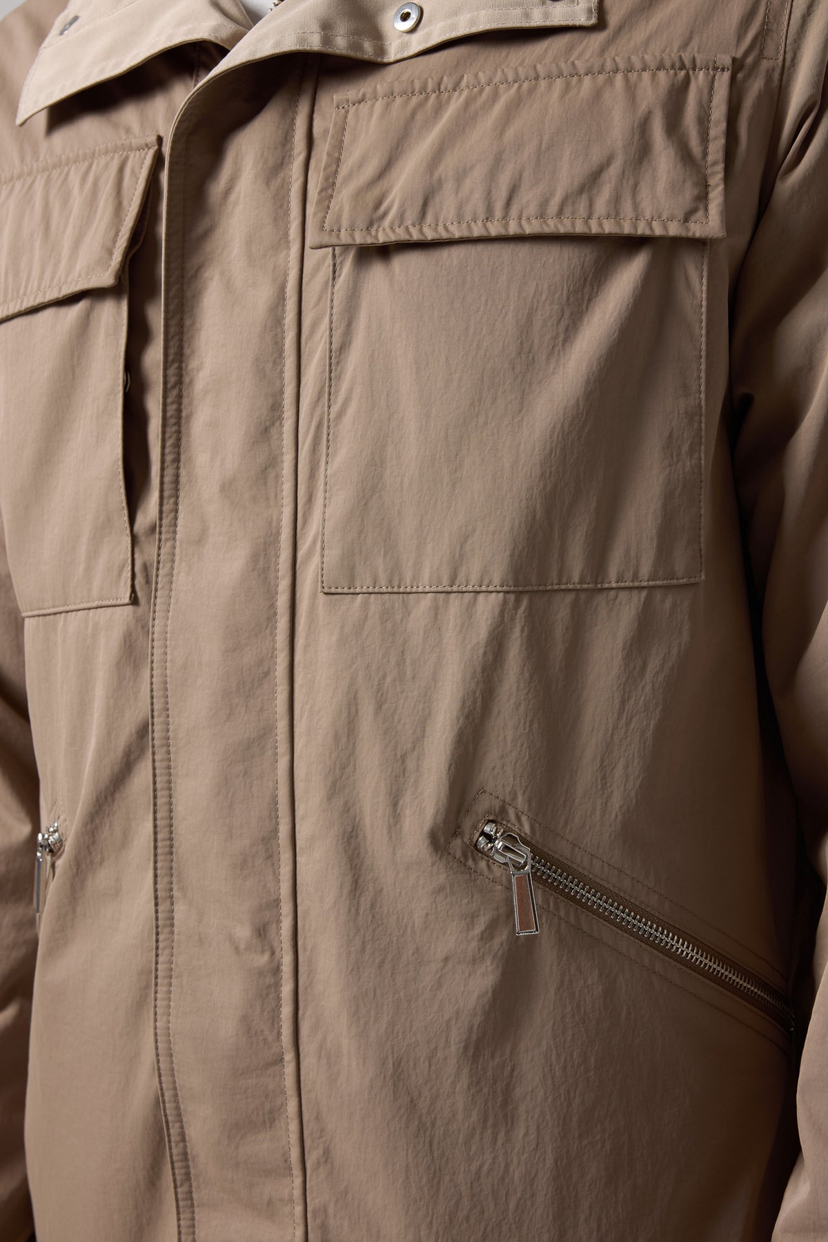 Kapüşonlu Cep Detaylı Ceket - CKT-5042-BEIGE-S - CKT-5042-BEIGE-S_12