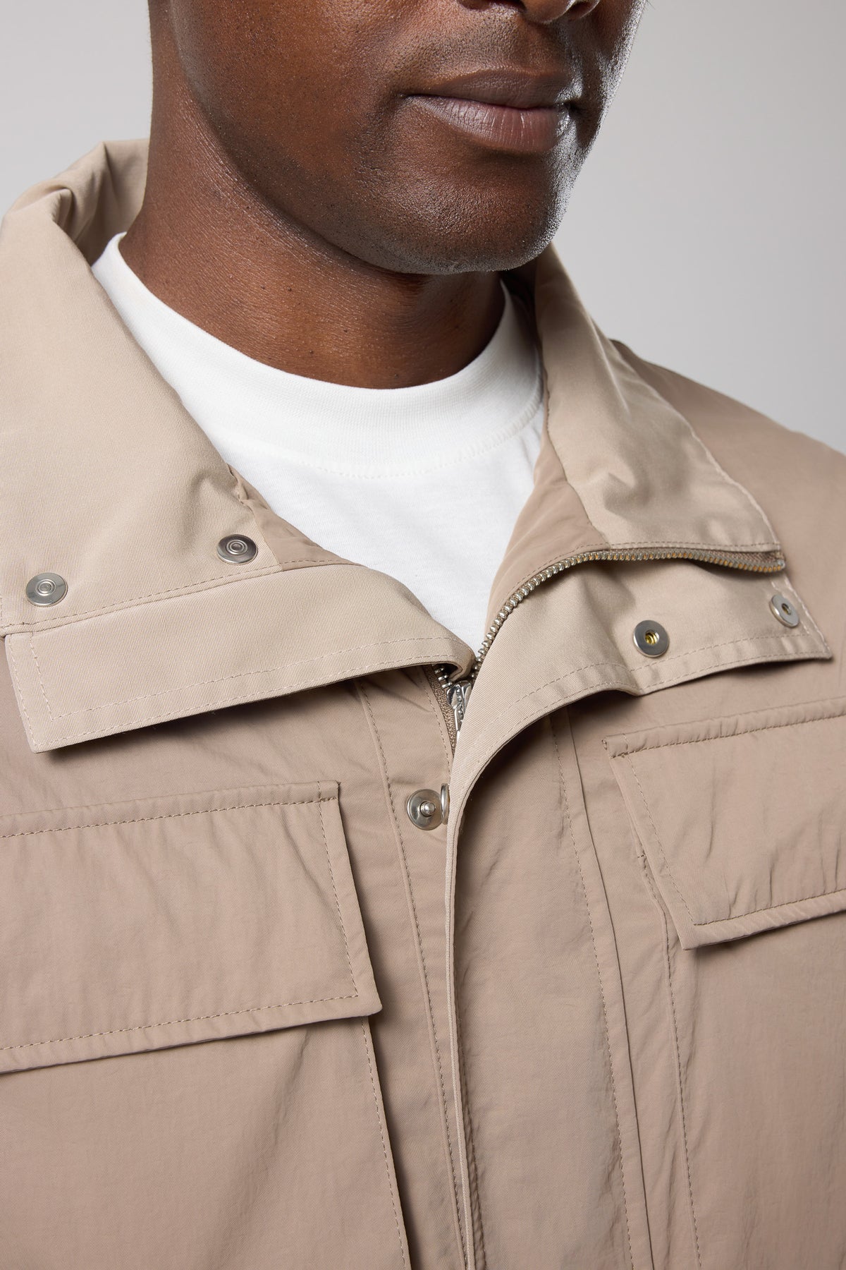 Kapüşonlu Cep Detaylı Ceket - CKT-5042-BEIGE-S - CKT-5042-BEIGE-S_15