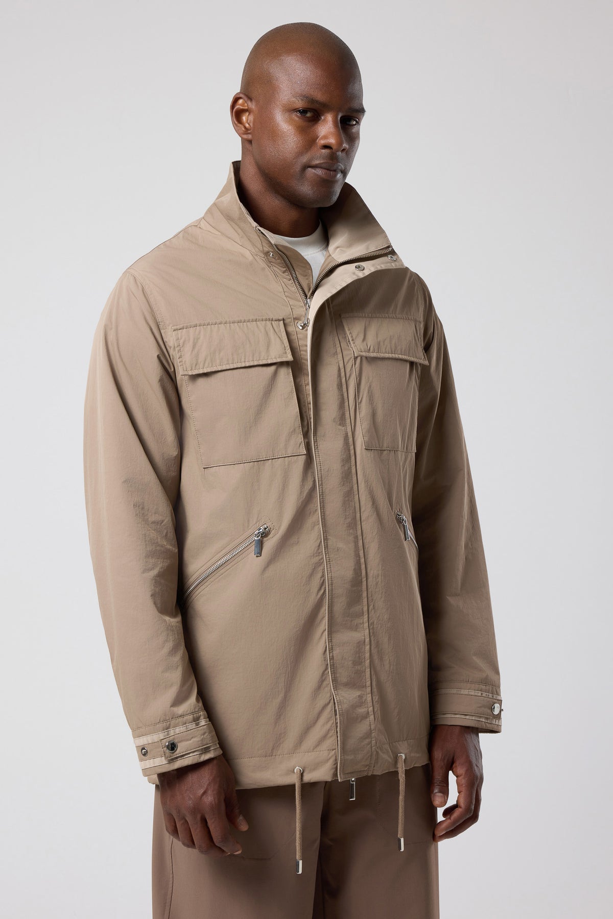 Kapüşonlu Cep Detaylı Ceket - CKT-5042-BEIGE-S - CKT-5042-BEIGE-S_17