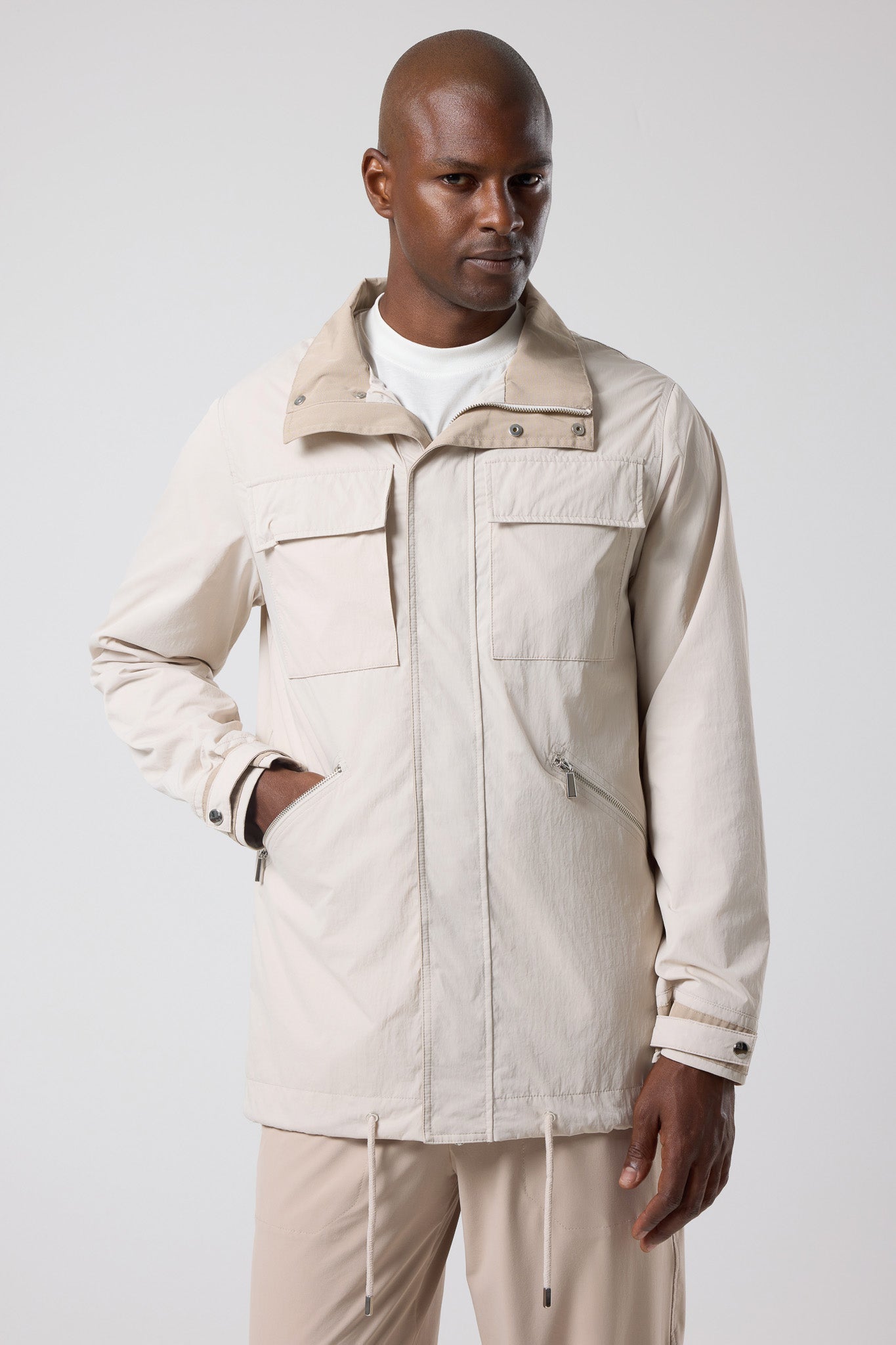 Kapüşonlu Cep Detaylı Ceket - CKT-5042-BEIGE-S - CKT-5042-BEIGE-S_66