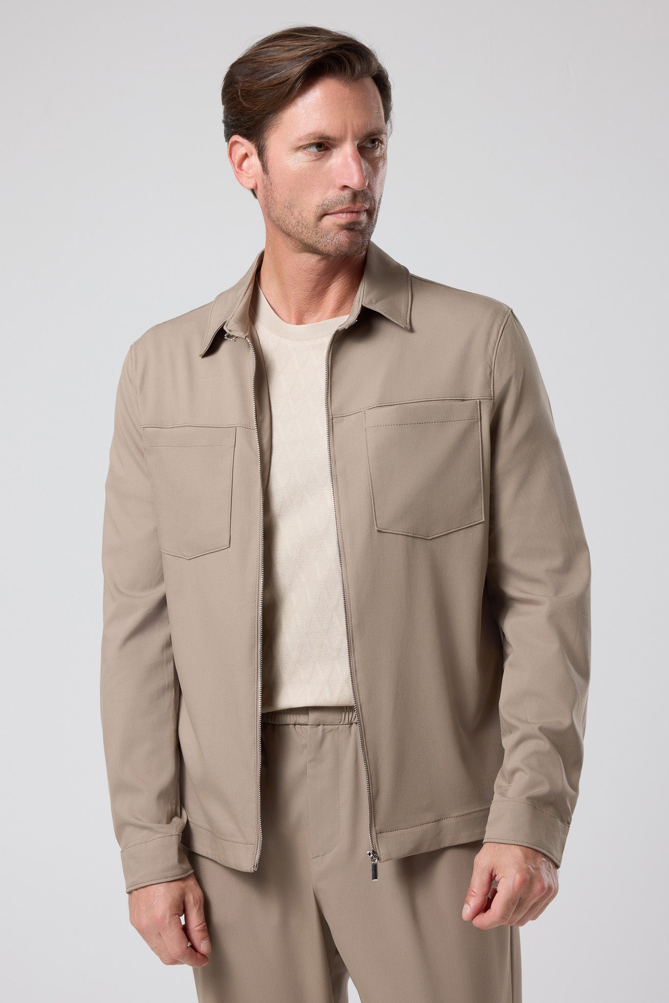 Fermuarlı Gömlek Ceket - CKT-5049-BEIGE-S - CKT-5049-BEIGE-S_30