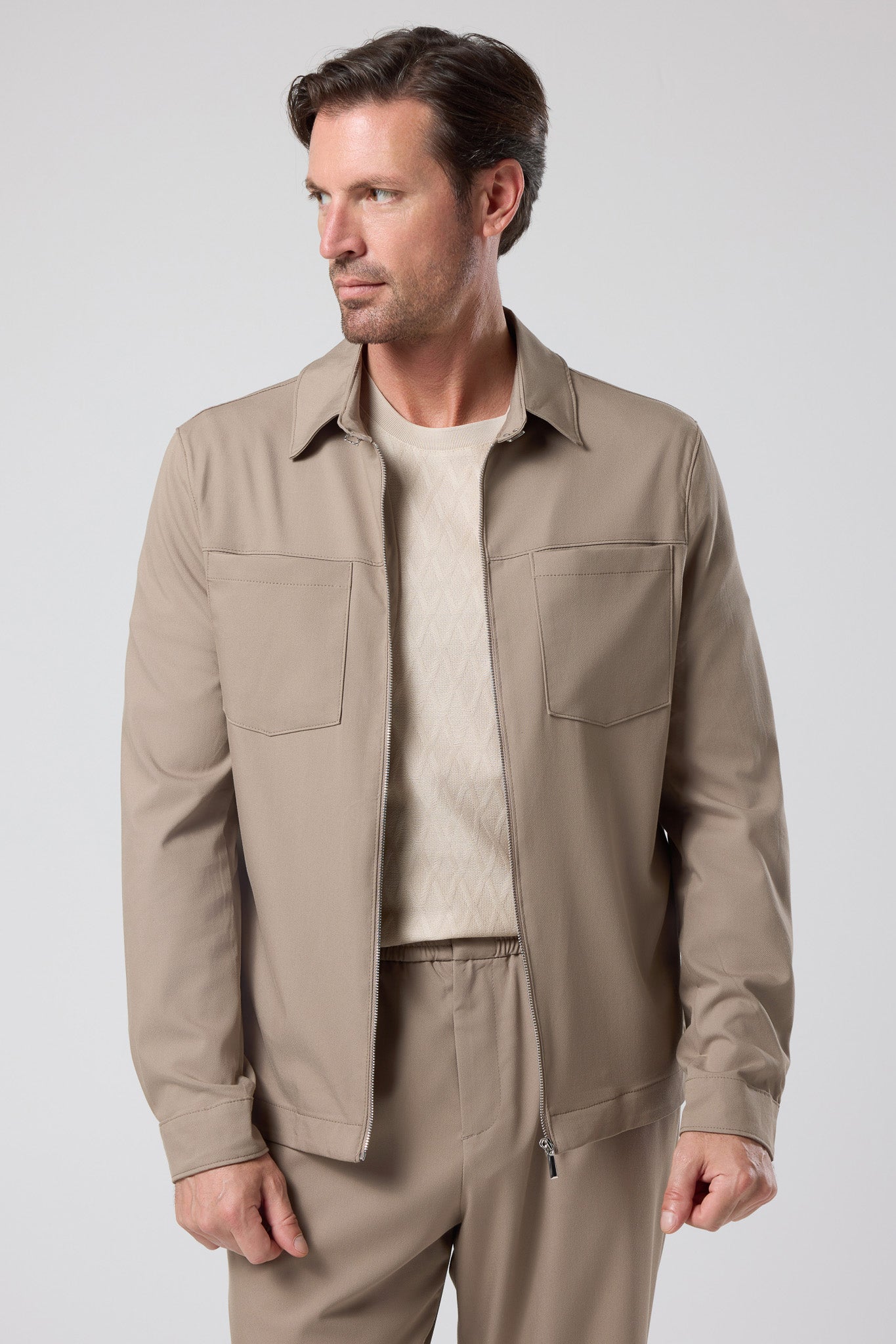 Fermuarlı Gömlek Ceket - CKT-5049-BEIGE-S - CKT-5049-BEIGE-S_31