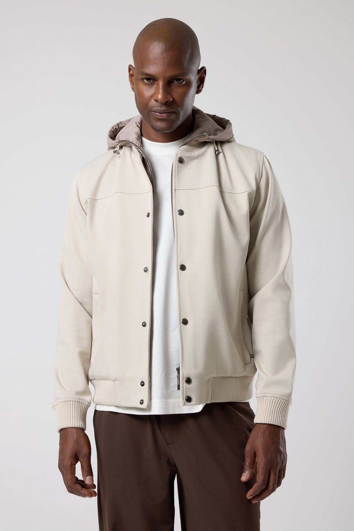 Kapüşonlu Düğmeli Ceket - CKT-5050-BEIGE-S - CKT-5050-BEIGE-S_2