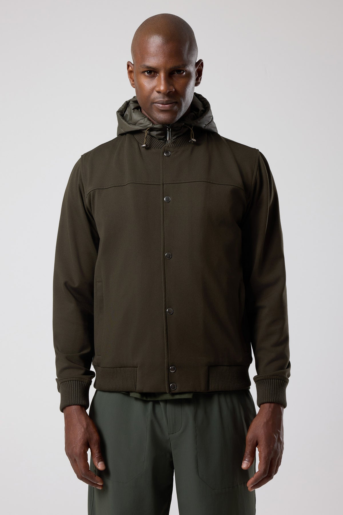 Kapüşonlu Düğmeli Ceket - CKT-5050-BEIGE-S - CKT-5050-BEIGE-S_42