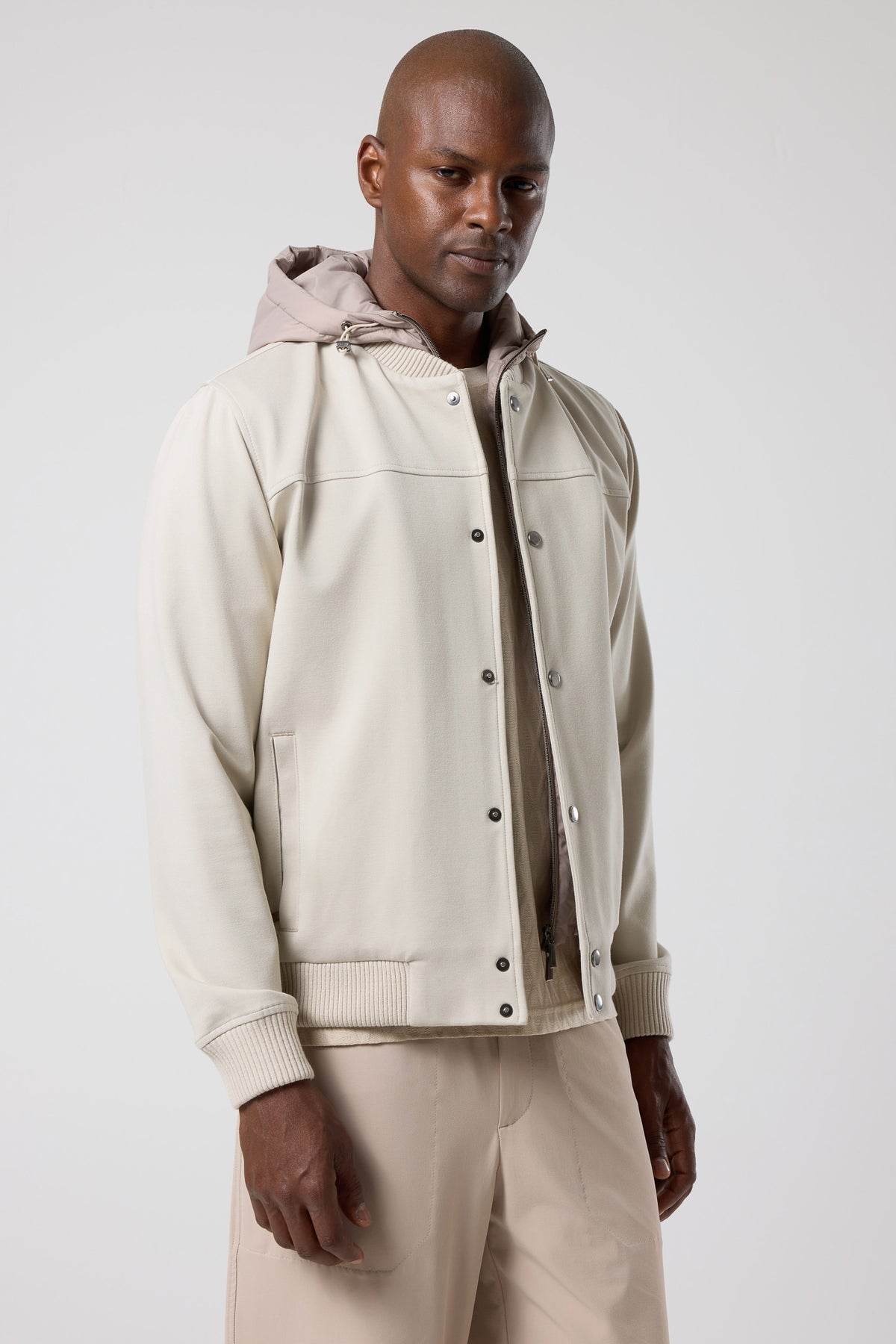 Kapüşonlu Düğmeli Ceket - CKT-5050-BEIGE-S - CKT-5050-BEIGE-S_47