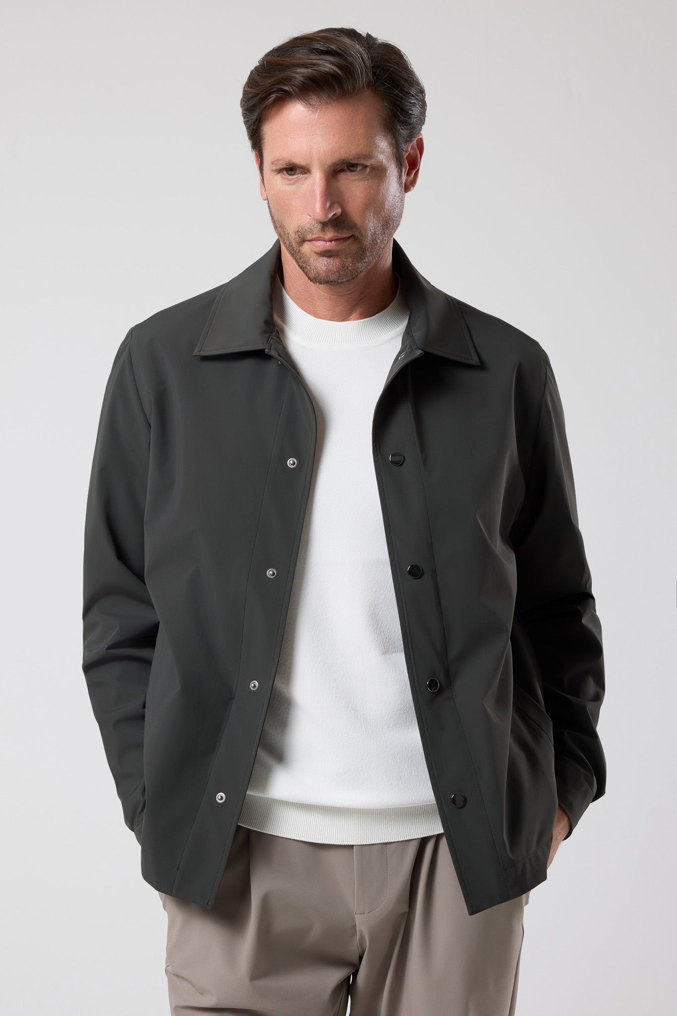 Minimal Kesim Düğmeli Ceket - CKT-5051-BEIGE-S - CKT-5051-BEIGE-S_34