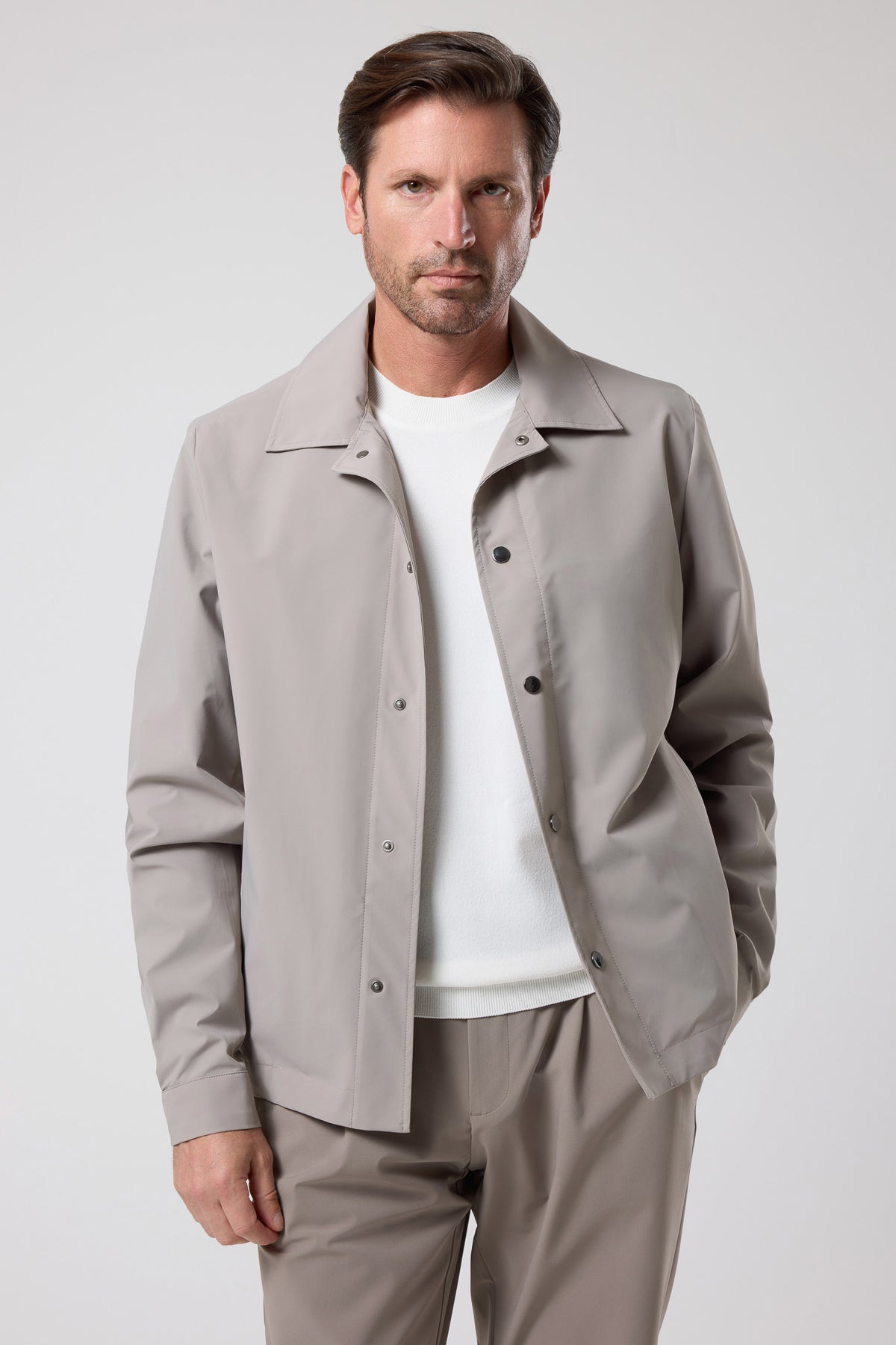 Minimal Kesim Düğmeli Ceket - CKT-5051-BEIGE-S - CKT-5051-BEIGE-S_3