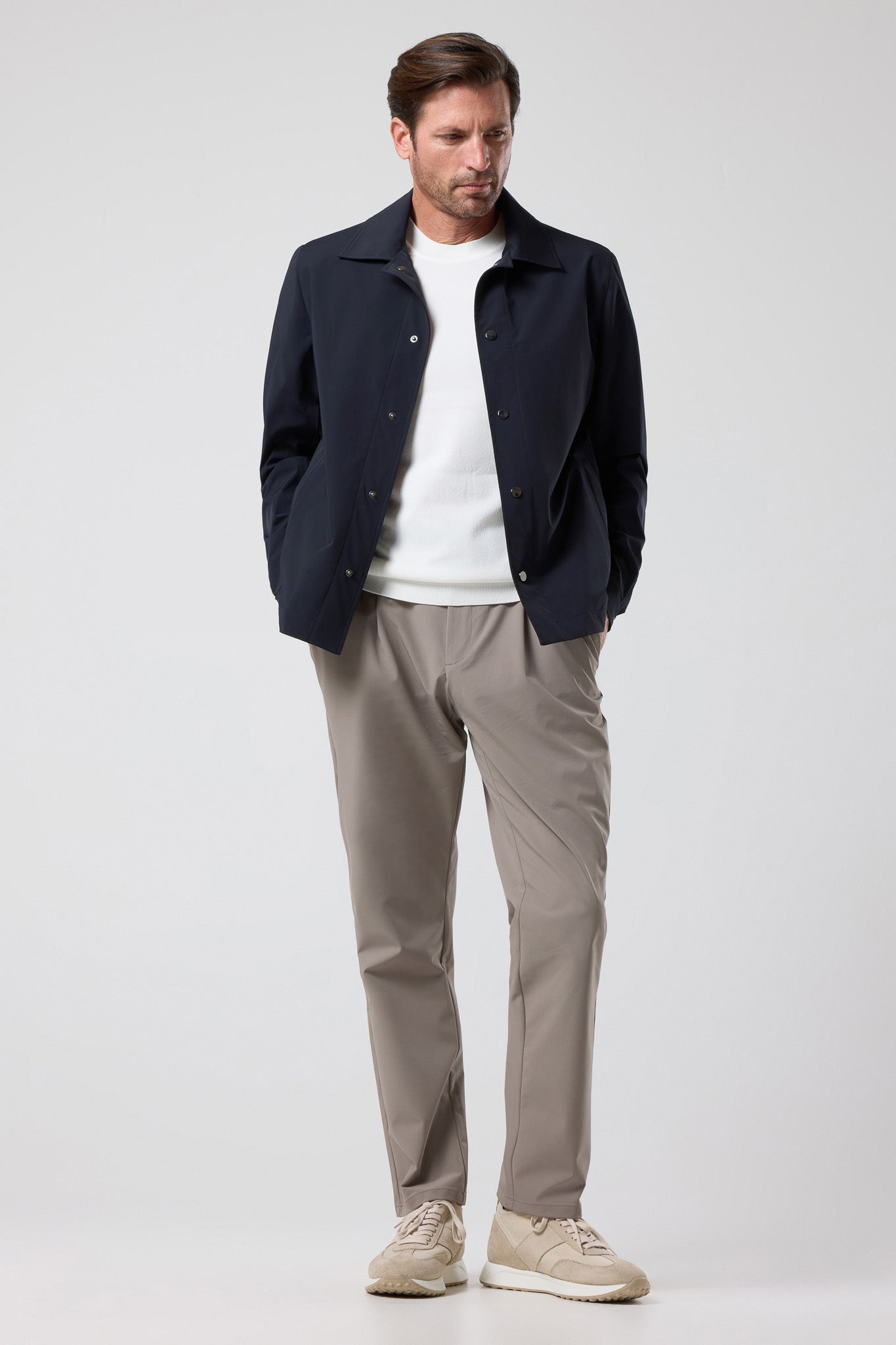 Minimal Kesim Düğmeli Ceket - CKT-5051-BEIGE-S - CKT-5051-BEIGE-S_48