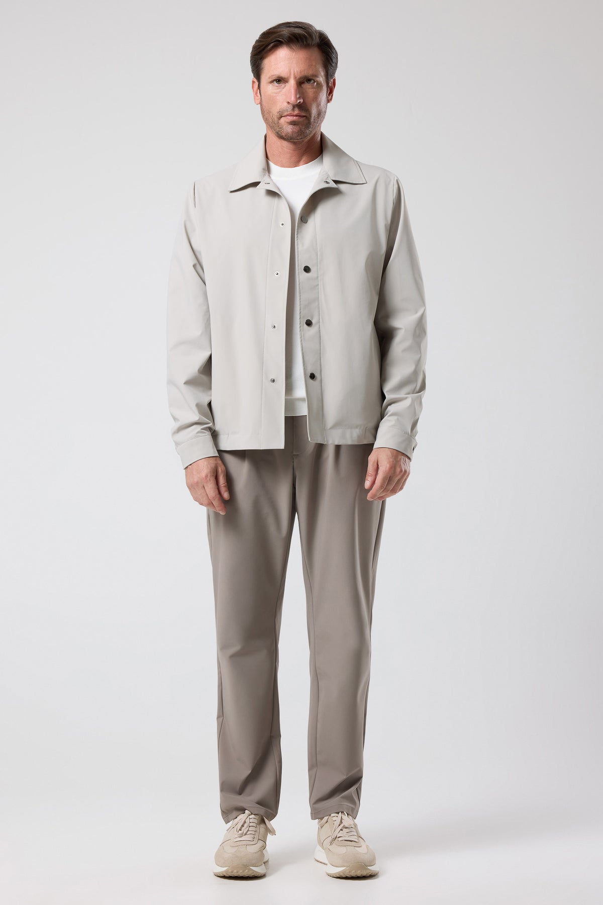 Minimal Kesim Düğmeli Ceket - CKT-5051-BEIGE-S - CKT-5051-BEIGE-S_4