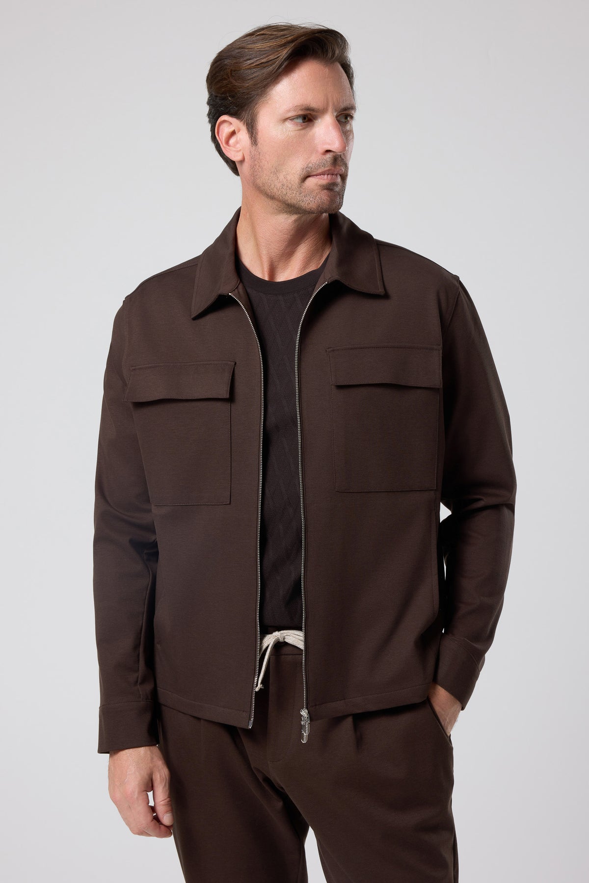 Fermuarlı Cep Detaylı Ceket - CKT-5053-BEIGE-S - CKT-5053-BEIGE-S_19