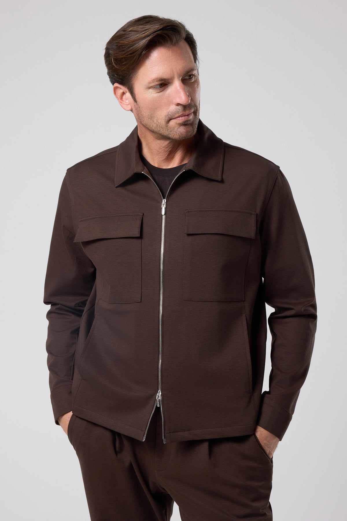 Fermuarlı Cep Detaylı Ceket - CKT-5053-BEIGE-S - CKT-5053-BEIGE-S_20