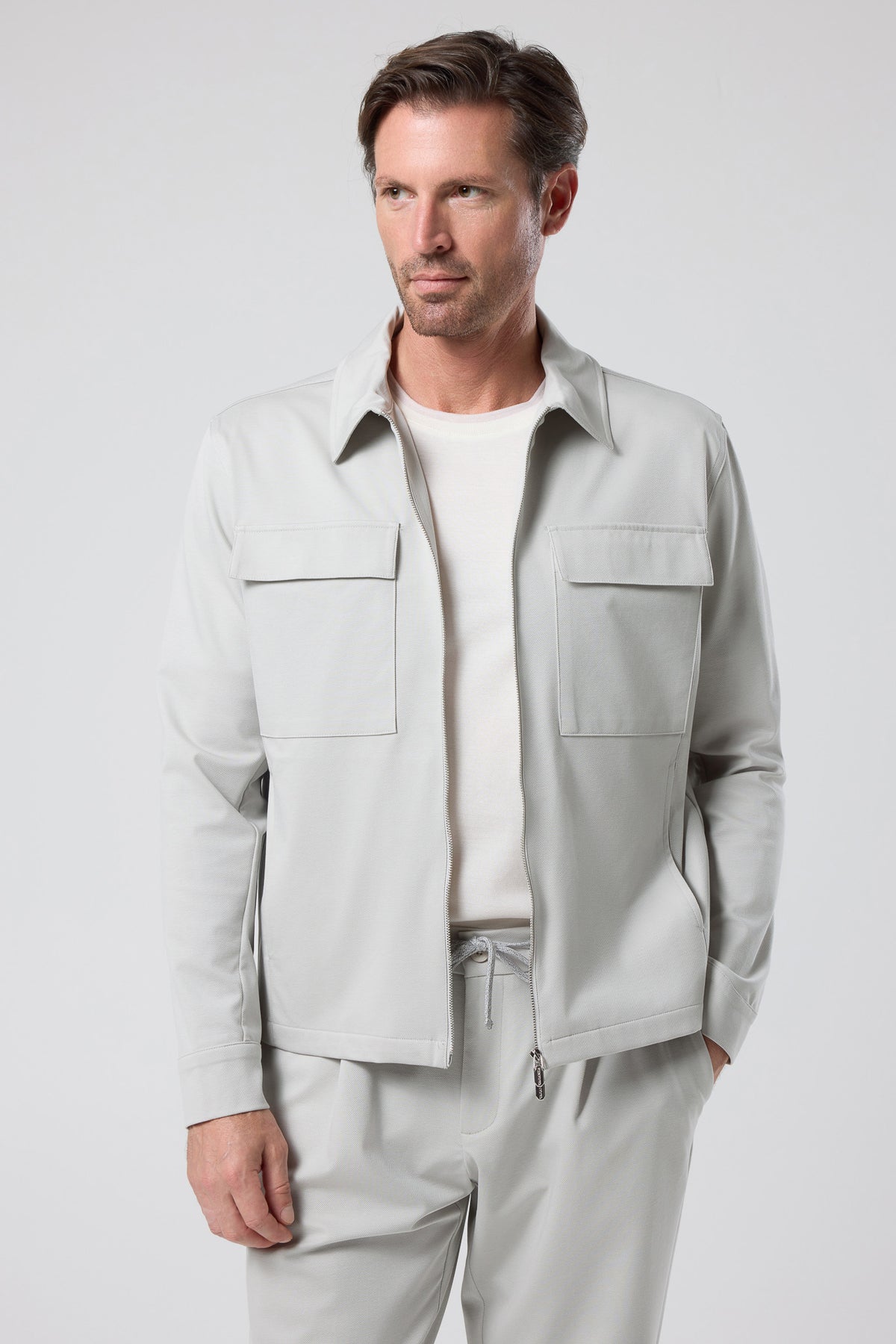 Fermuarlı Cep Detaylı Ceket - CKT-5053-BEIGE-S - CKT-5053-BEIGE-S_28
