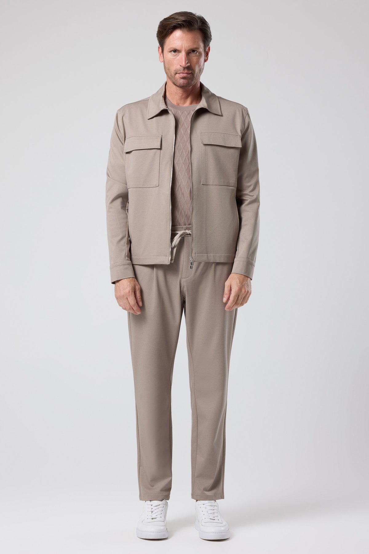 Fermuarlı Cep Detaylı Ceket - CKT-5053-BEIGE-S - CKT-5053-BEIGE-S_51
