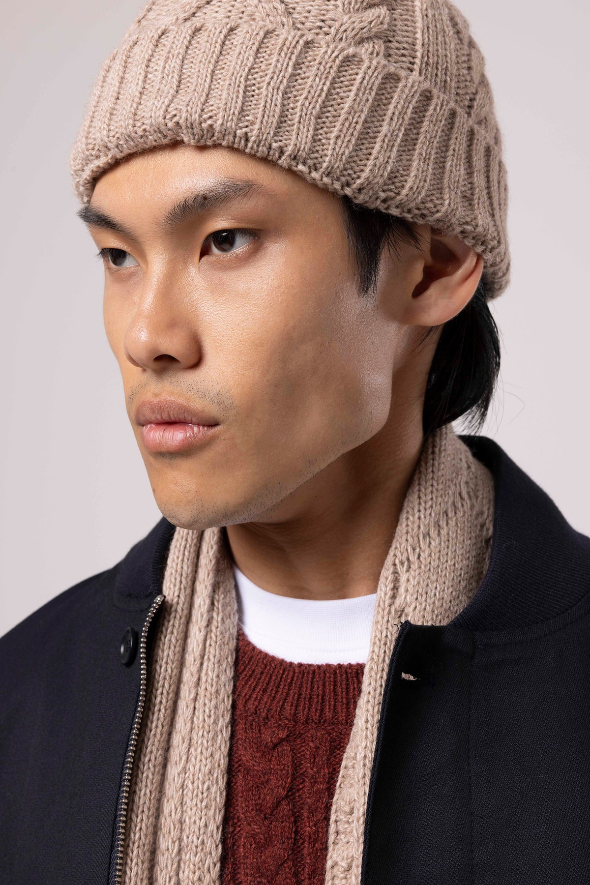 Stand Collar Zip-Up Bomber Jacket