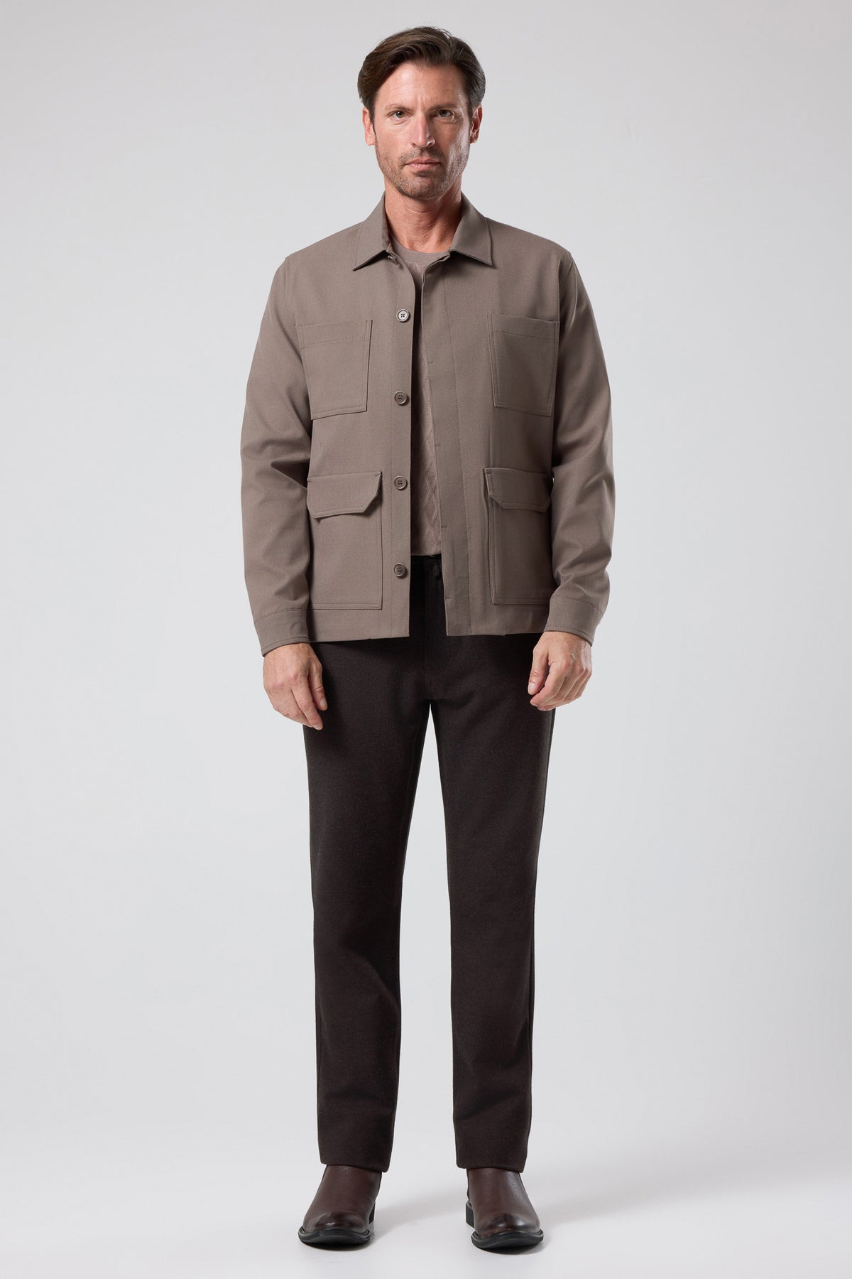 Çok Cepli Gömlek Ceket - CKT-5061-BEIGE-S - CKT-5061-BEIGE-S_21