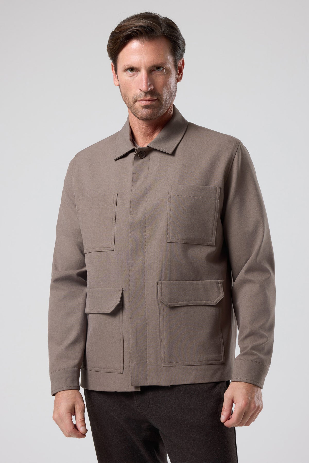 Çok Cepli Gömlek Ceket - CKT-5061-BEIGE-S - CKT-5061-BEIGE-S_31