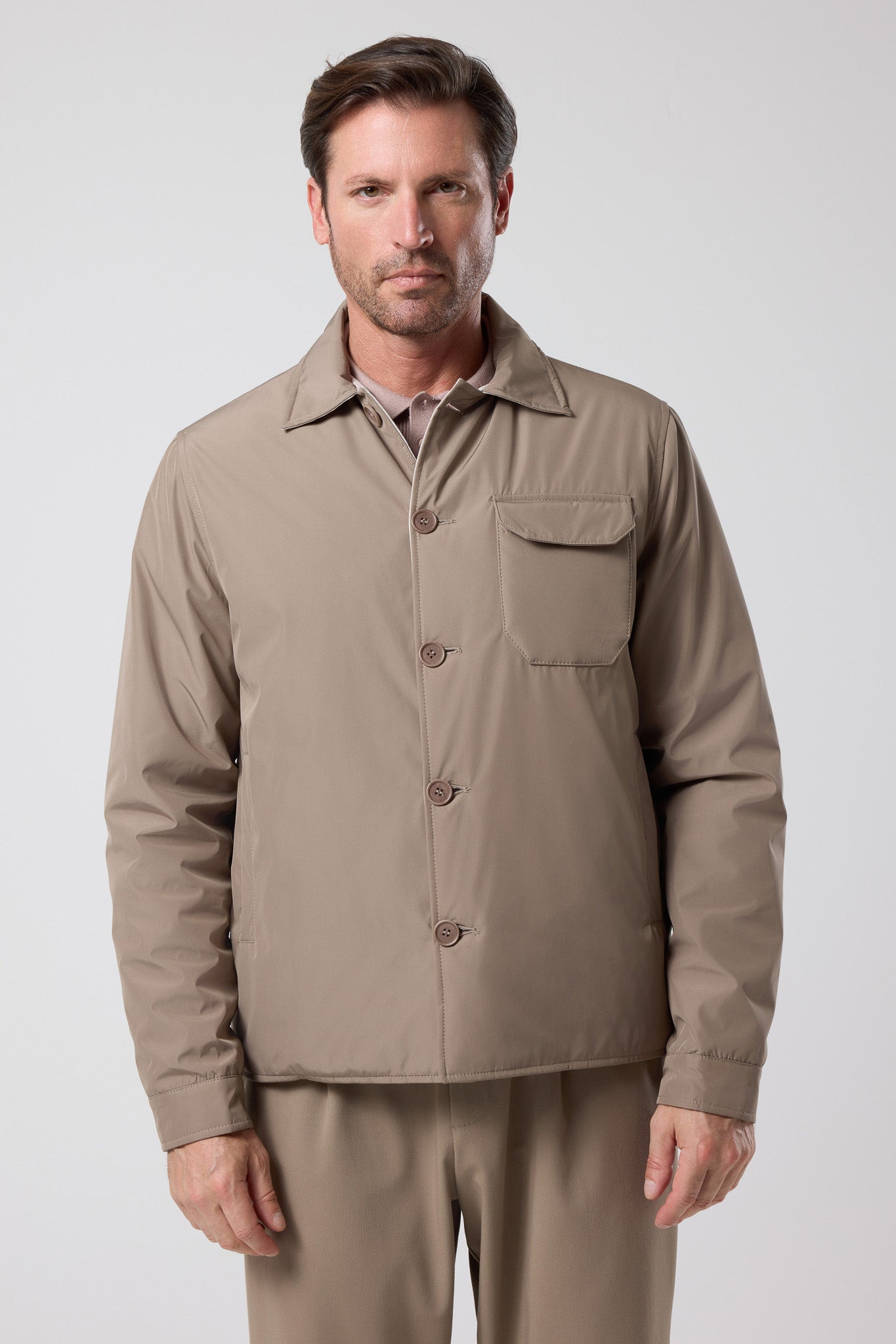 Kapak Cepli Düğmeli Ceket - CKT-5063-BROWN-S - CKT-5063-BROWN-S_43