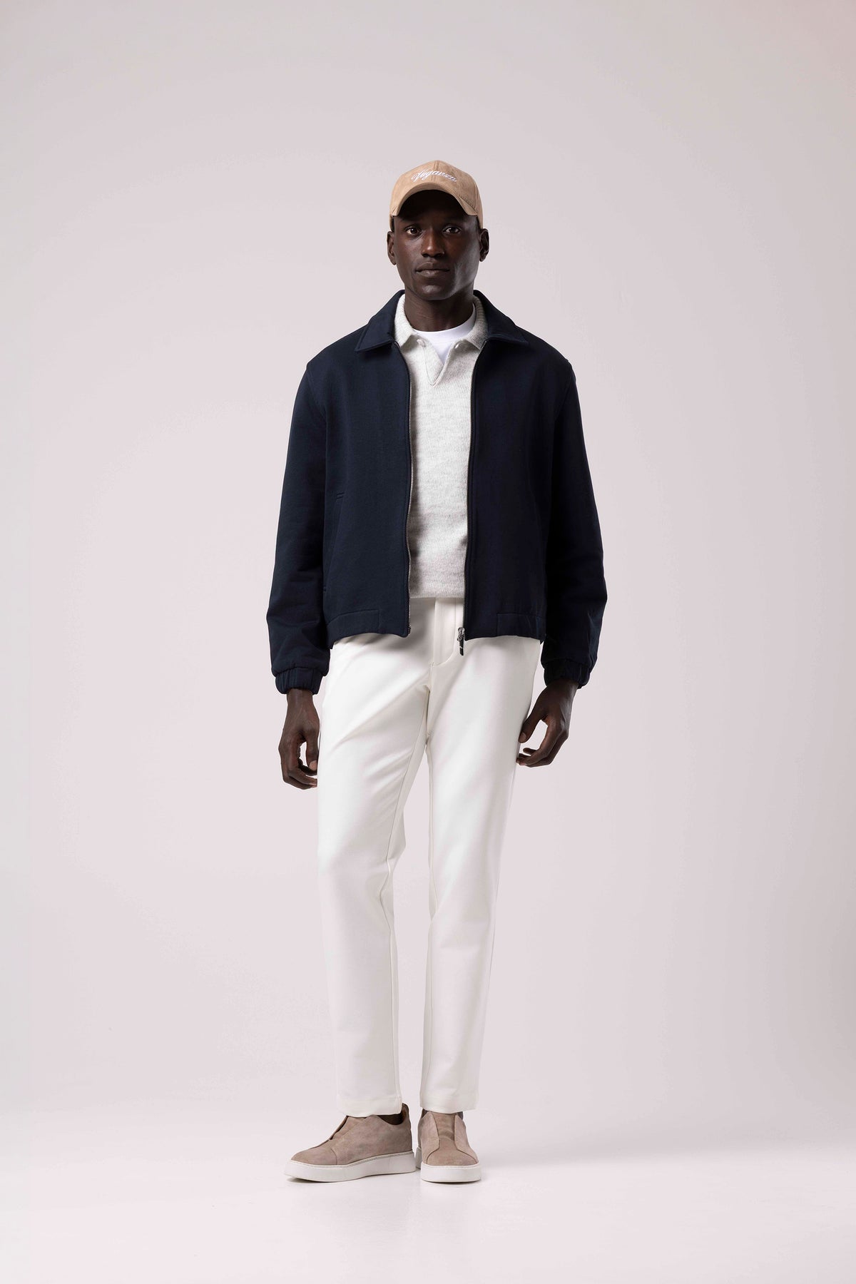 Gömlek Yaka Fermuarlı Ceket