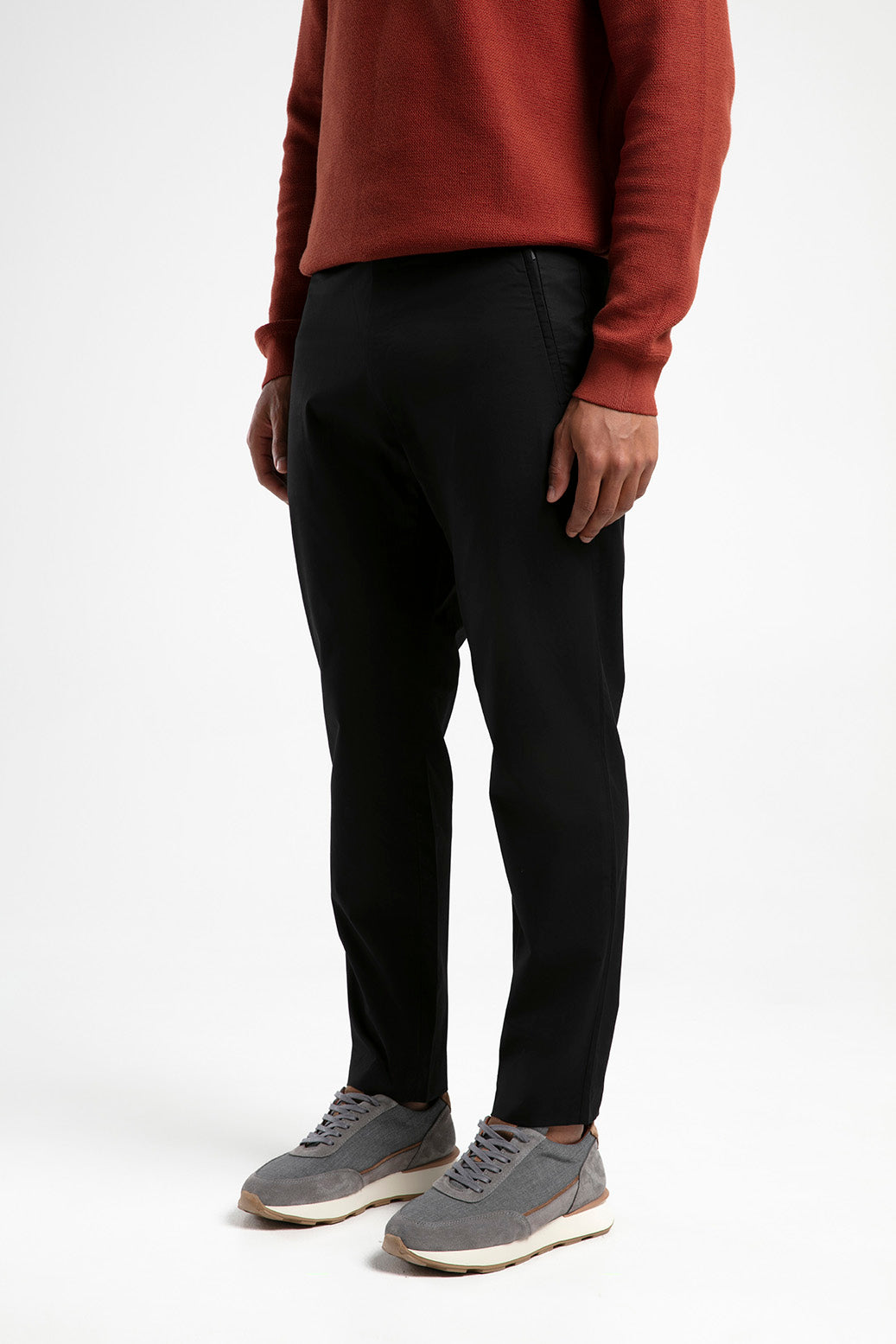 Modern Kesim Bilek Boyu Erkek Pantolon - Siyah