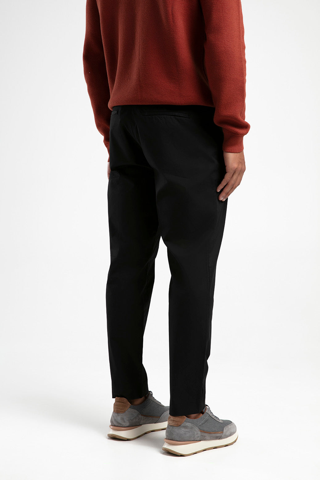 Modern Kesim Bilek Boyu Erkek Pantolon - Siyah