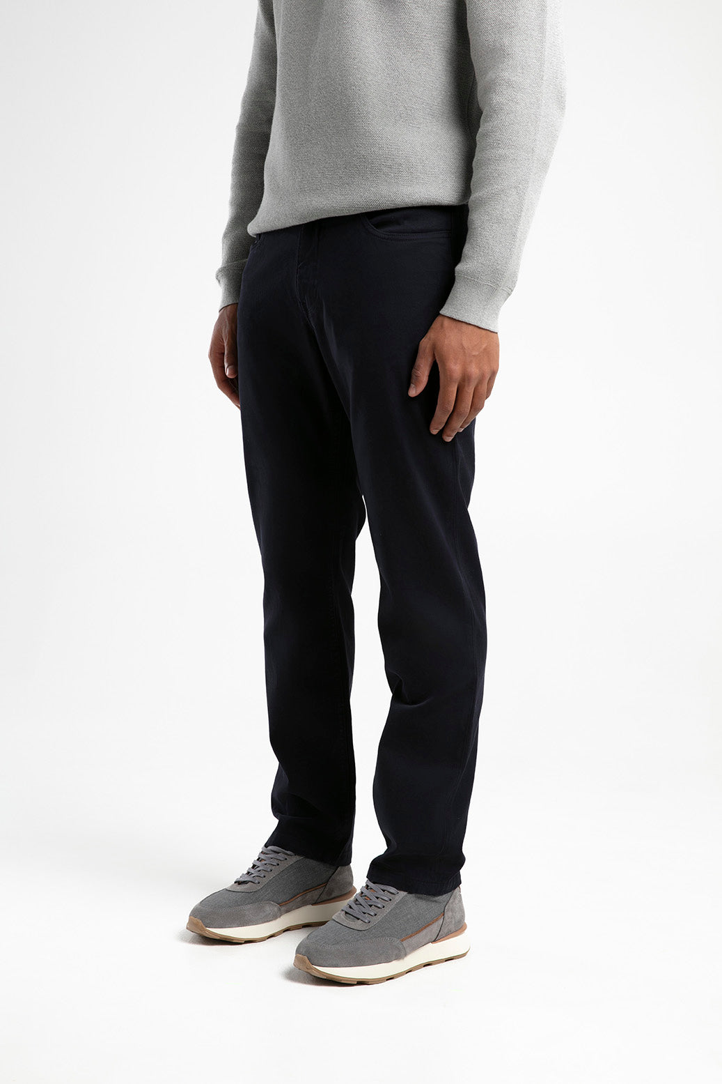 Slim Fit Beş Cep Erkek Pantolon - Lacivert