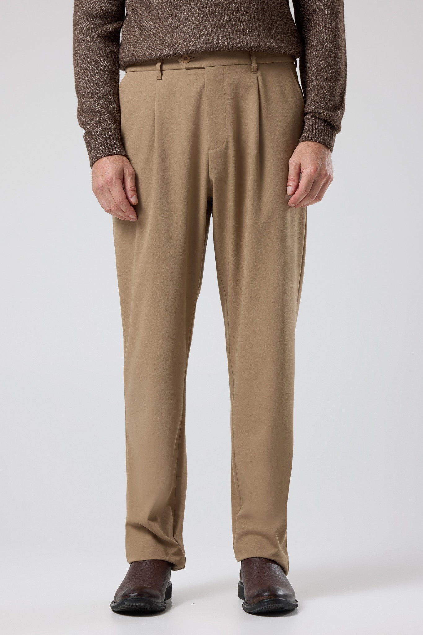 Pileli Klasik Pantolon - PNT-6091-BEIGE-30 - PNT-6091-BEIGE-30_16