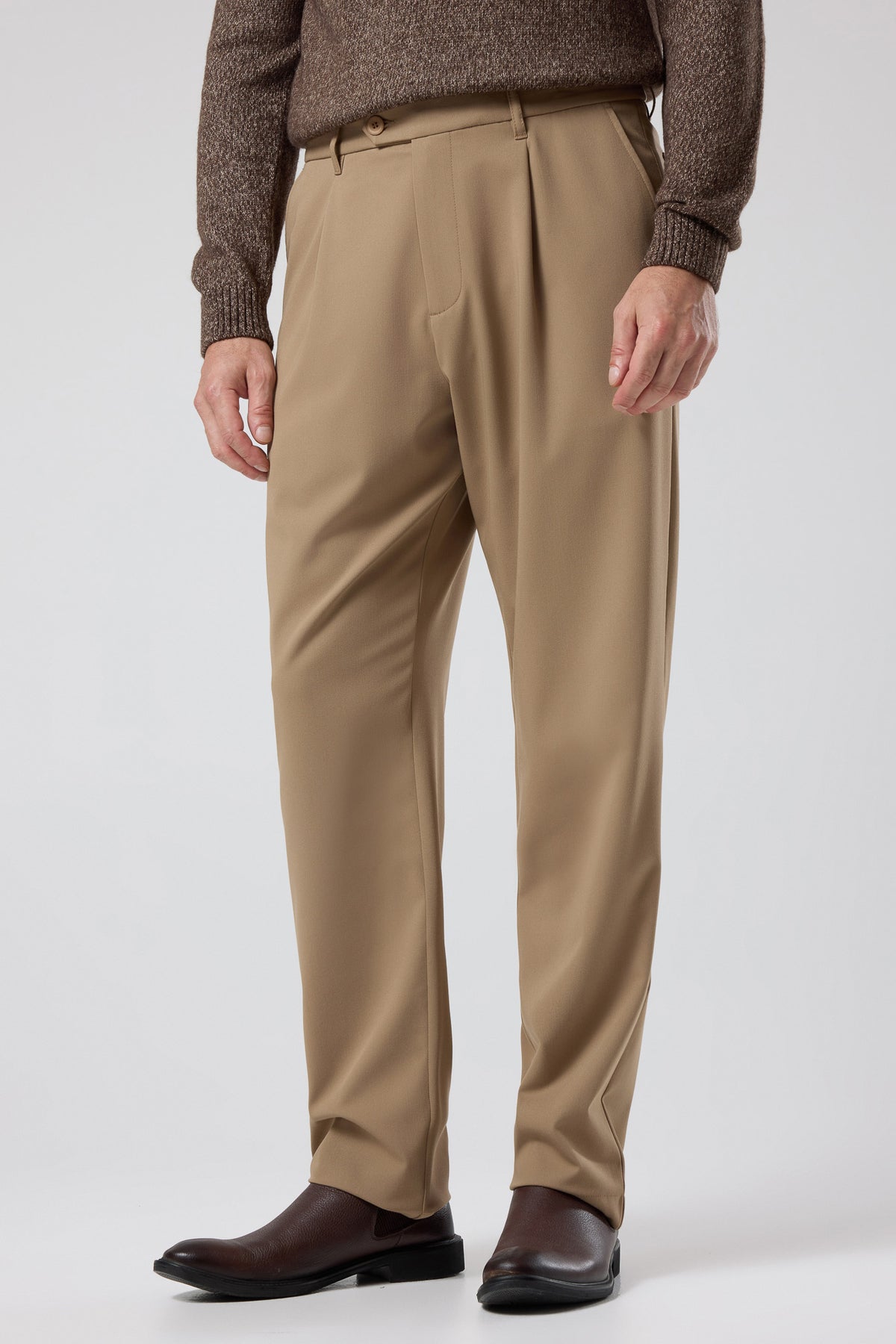 Pileli Klasik Pantolon - PNT-6091-BEIGE-30 - PNT-6091-BEIGE-30_17