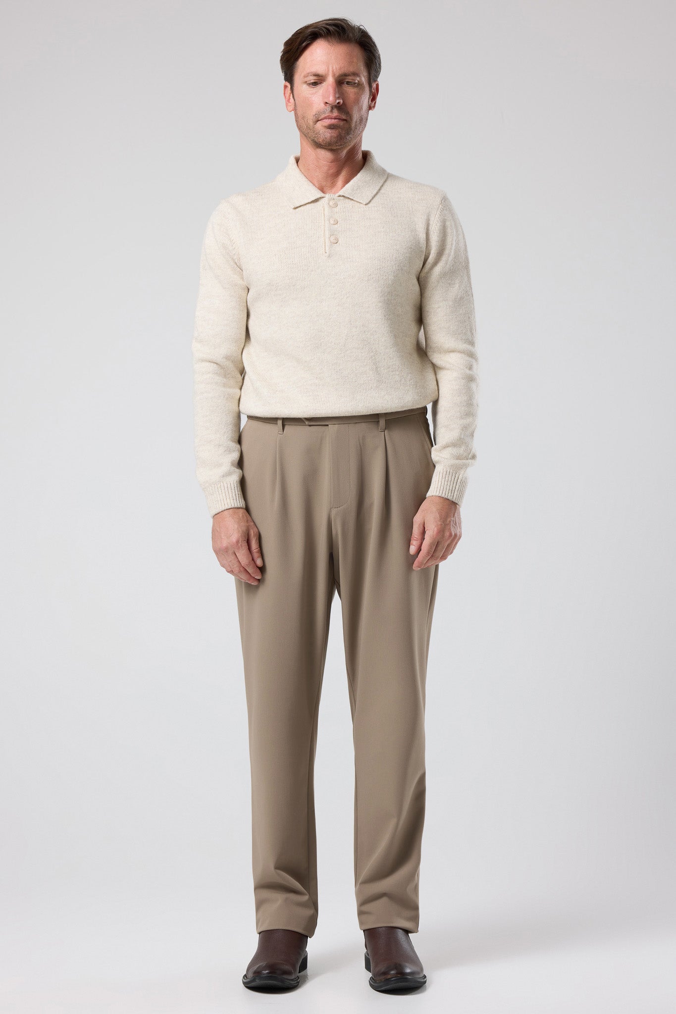Pileli Klasik Pantolon - PNT-6091-BEIGE-30 - PNT-6091-BEIGE-30_21