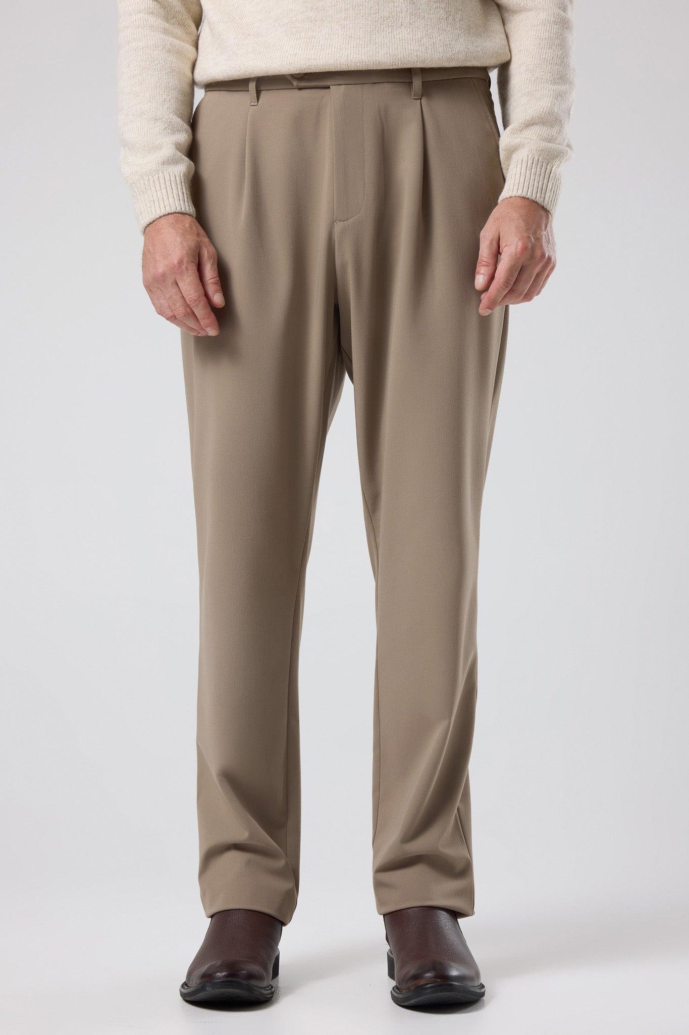 Pileli Klasik Pantolon - PNT-6091-BEIGE-30 - PNT-6091-BEIGE-30_24