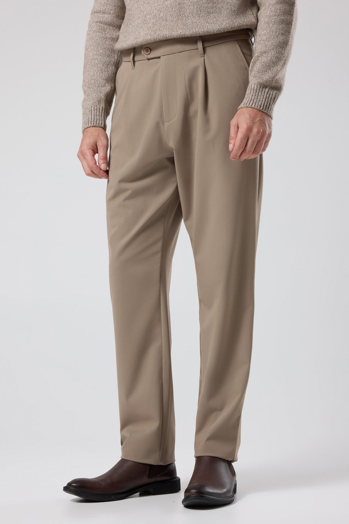 Pileli Klasik Pantolon - PNT-6091-BEIGE-30 - PNT-6091-BEIGE-30_25
