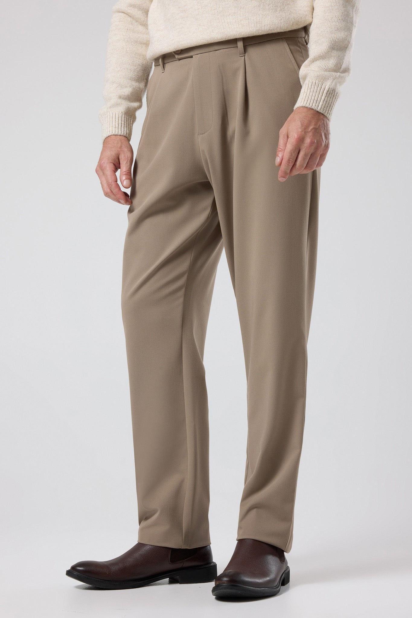 Pileli Klasik Pantolon - PNT-6091-BEIGE-30 - PNT-6091-BEIGE-30_27