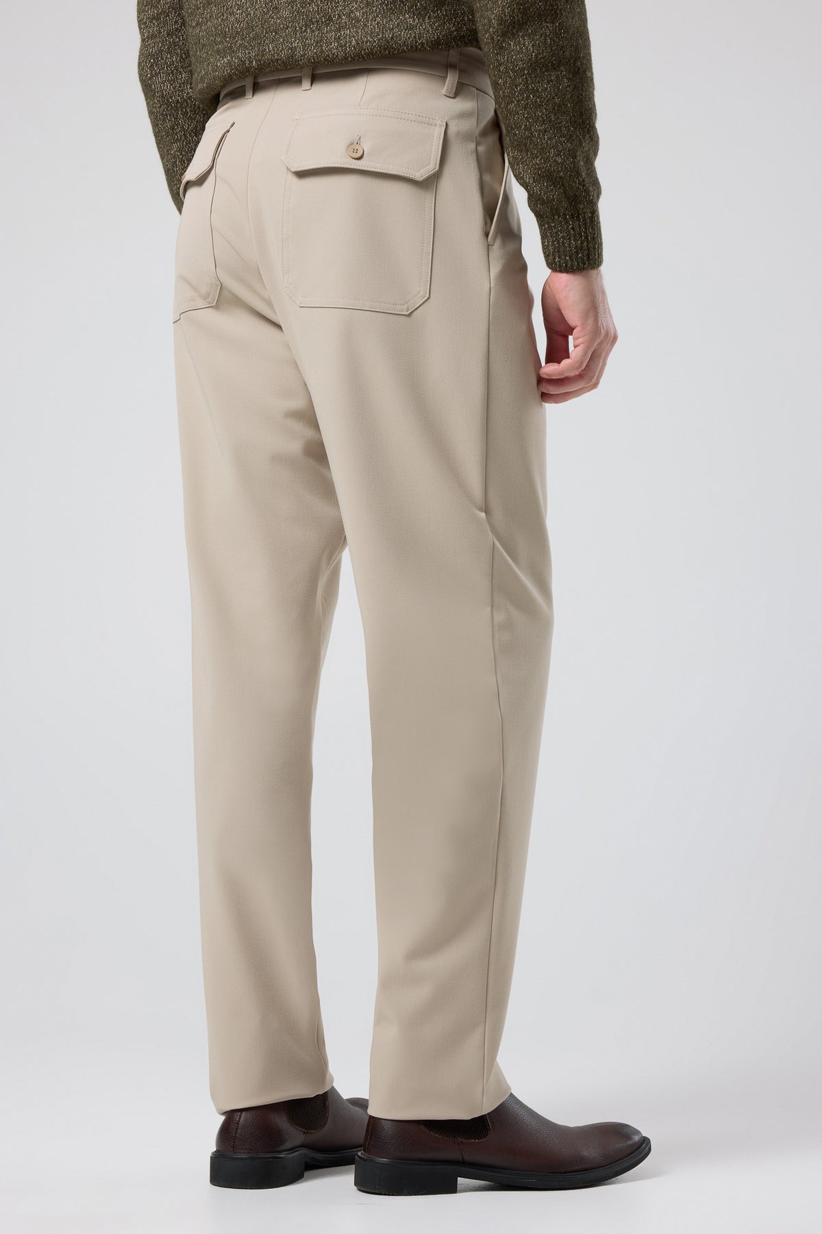 Pileli Klasik Pantolon - PNT-6091-BEIGE-30 - PNT-6091-BEIGE-30_3