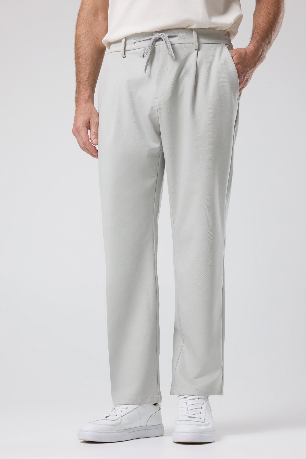 Bağcıklı Pileli Pantolon - PNT-6094-BEIGE-30 - PNT-6094-BEIGE-30_12