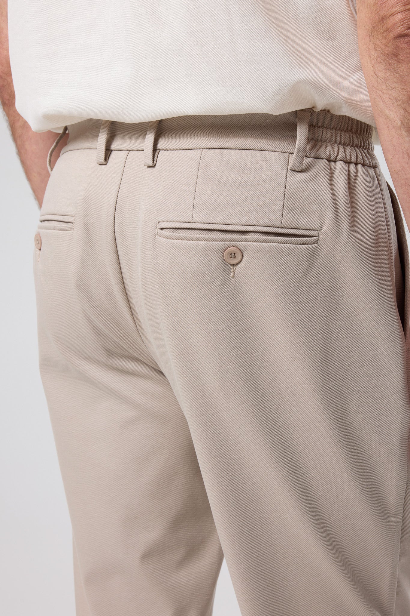 Bağcıklı Pileli Pantolon - PNT-6094-BEIGE-30 - PNT-6094-BEIGE-30_35