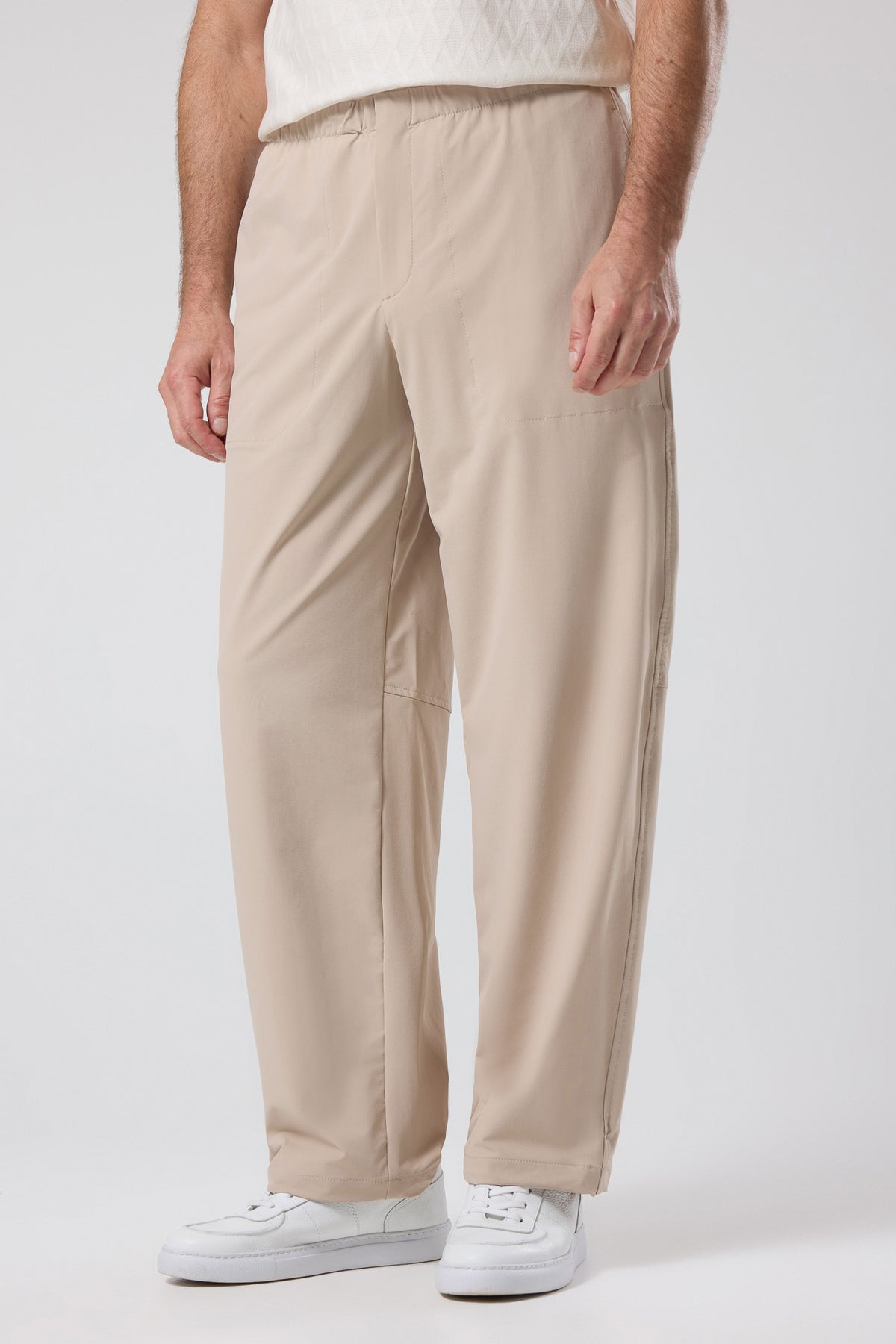Elastik Belli Rahat Kesim Pantolon - PNT-6096-BEIGE-30 - PNT-6096-BEIGE-30_1