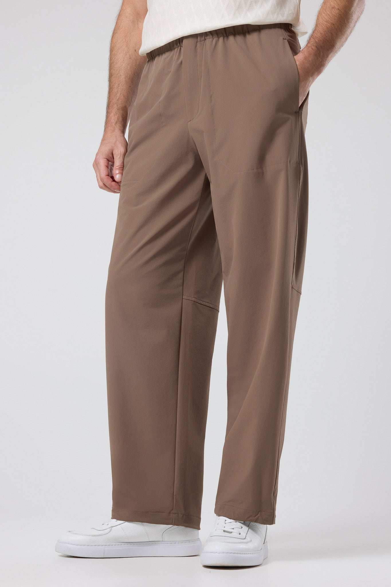 Elastik Belli Rahat Kesim Pantolon - PNT-6096-BEIGE-30 - PNT-6096-BEIGE-30_21