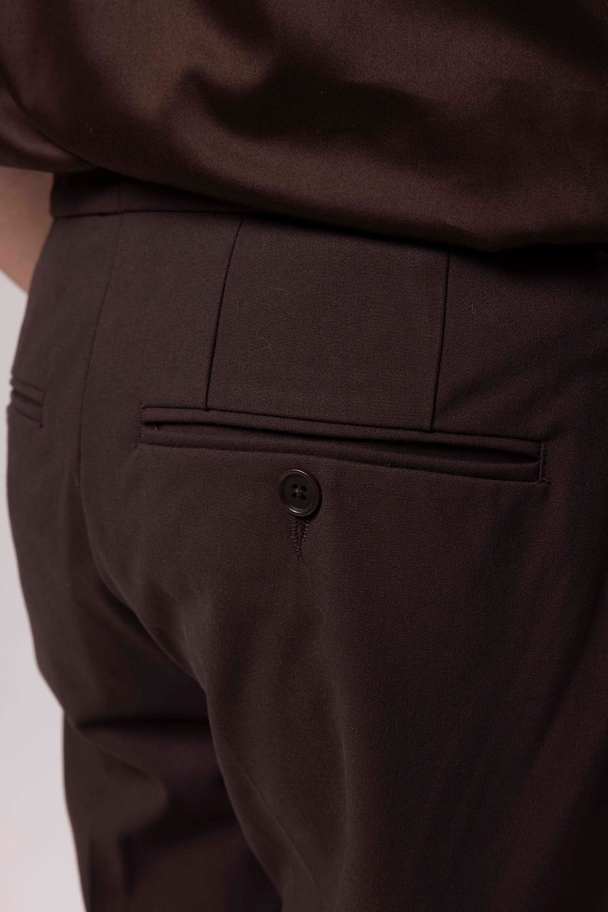 Pile Detaylı Kumaş Pantolon
