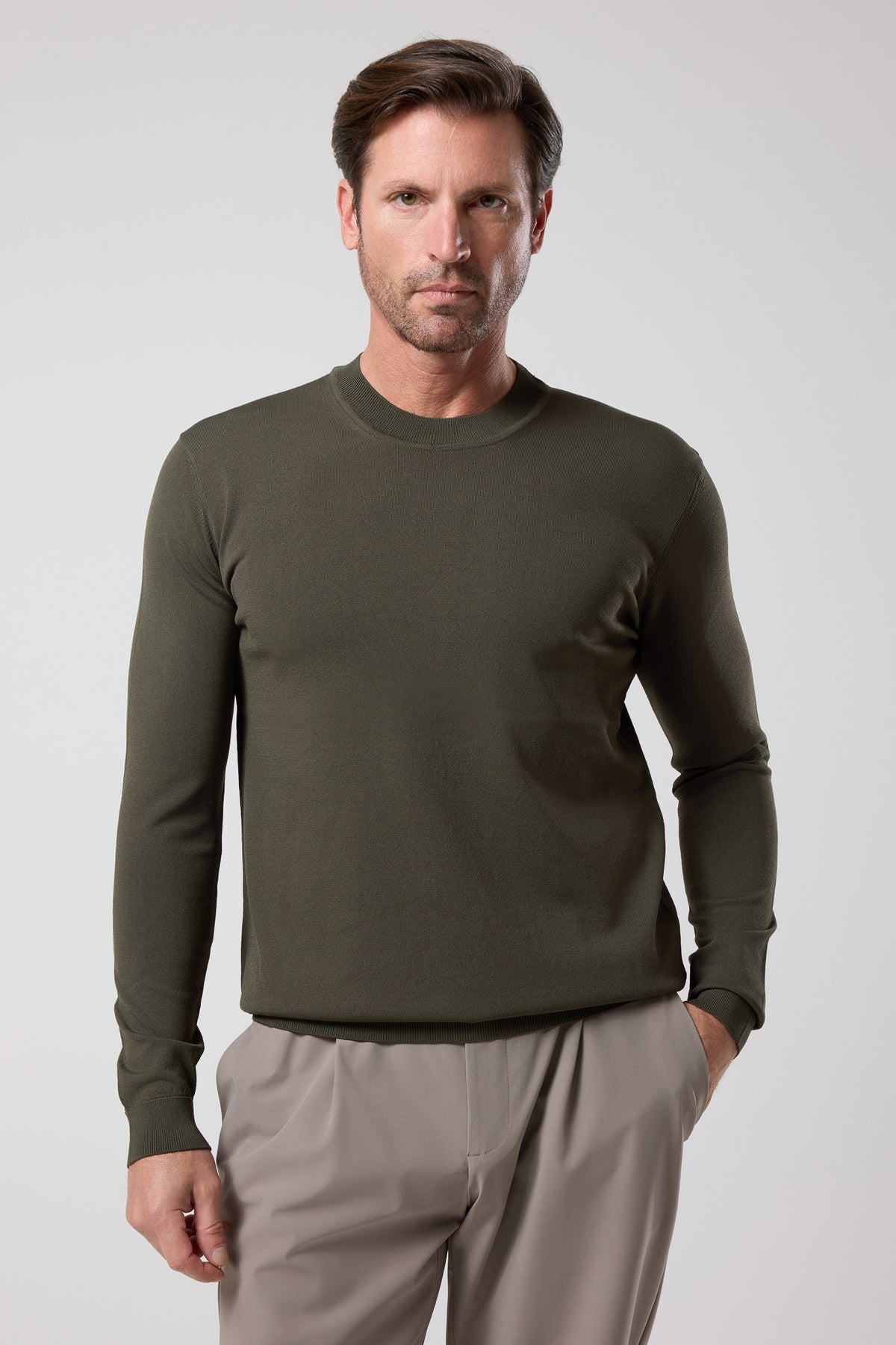 Bisiklet Yaka İnce Triko - TV-4057-BEIGE-S - TV-4057-BEIGE-S_11