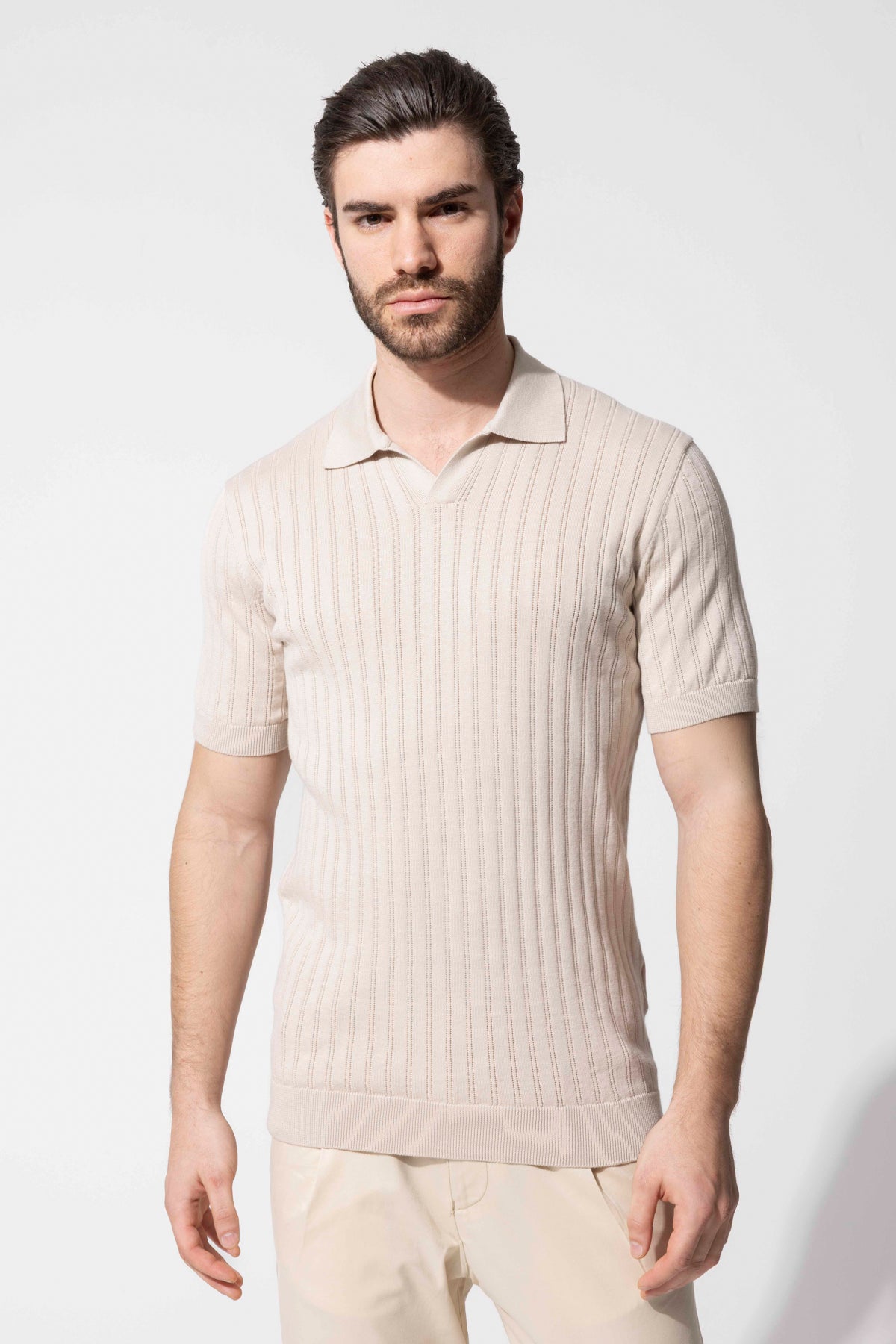 Dokulu Polo Yaka Triko
