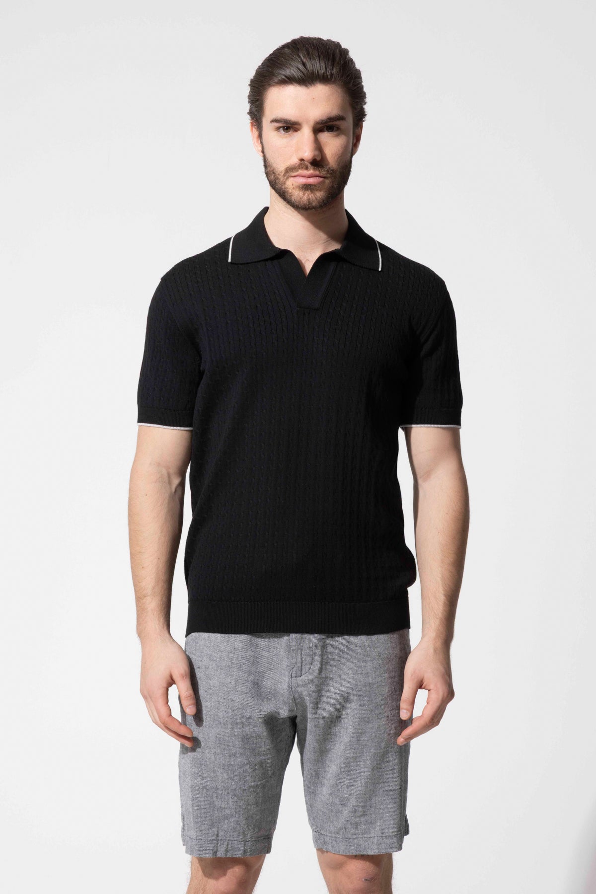 Dokulu Polo Yaka Triko