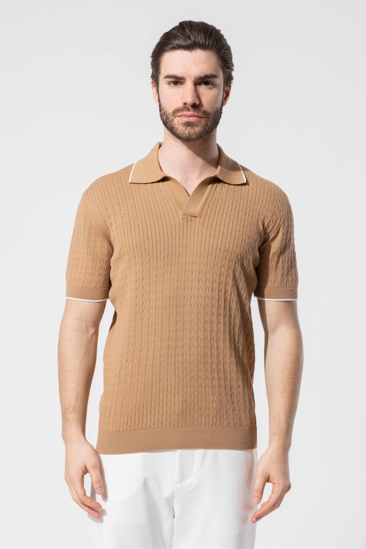 Dokulu Polo Yaka Triko