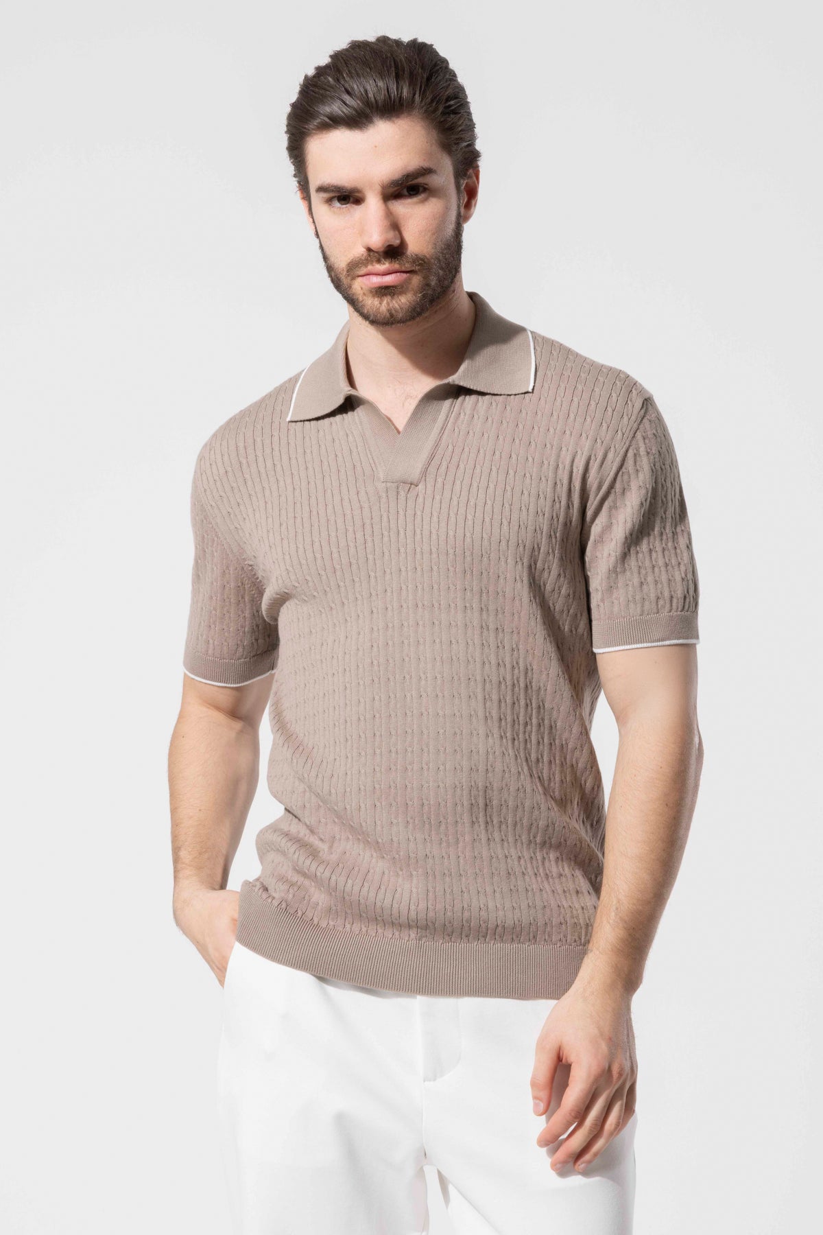 Dokulu Polo Yaka Triko