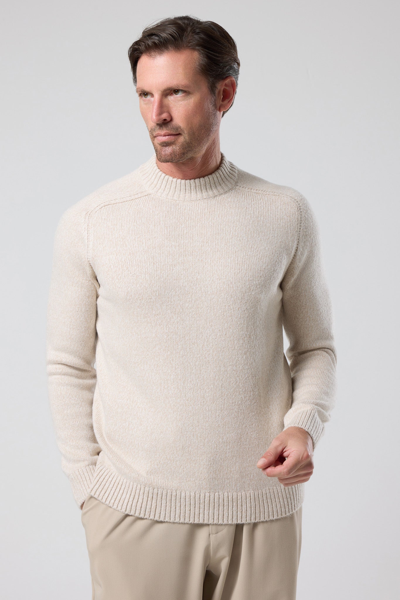 Balıkçı Yaka Dokulu Triko - TV-4102-KHAKI-S - TV-4102-KHAKI-S_26