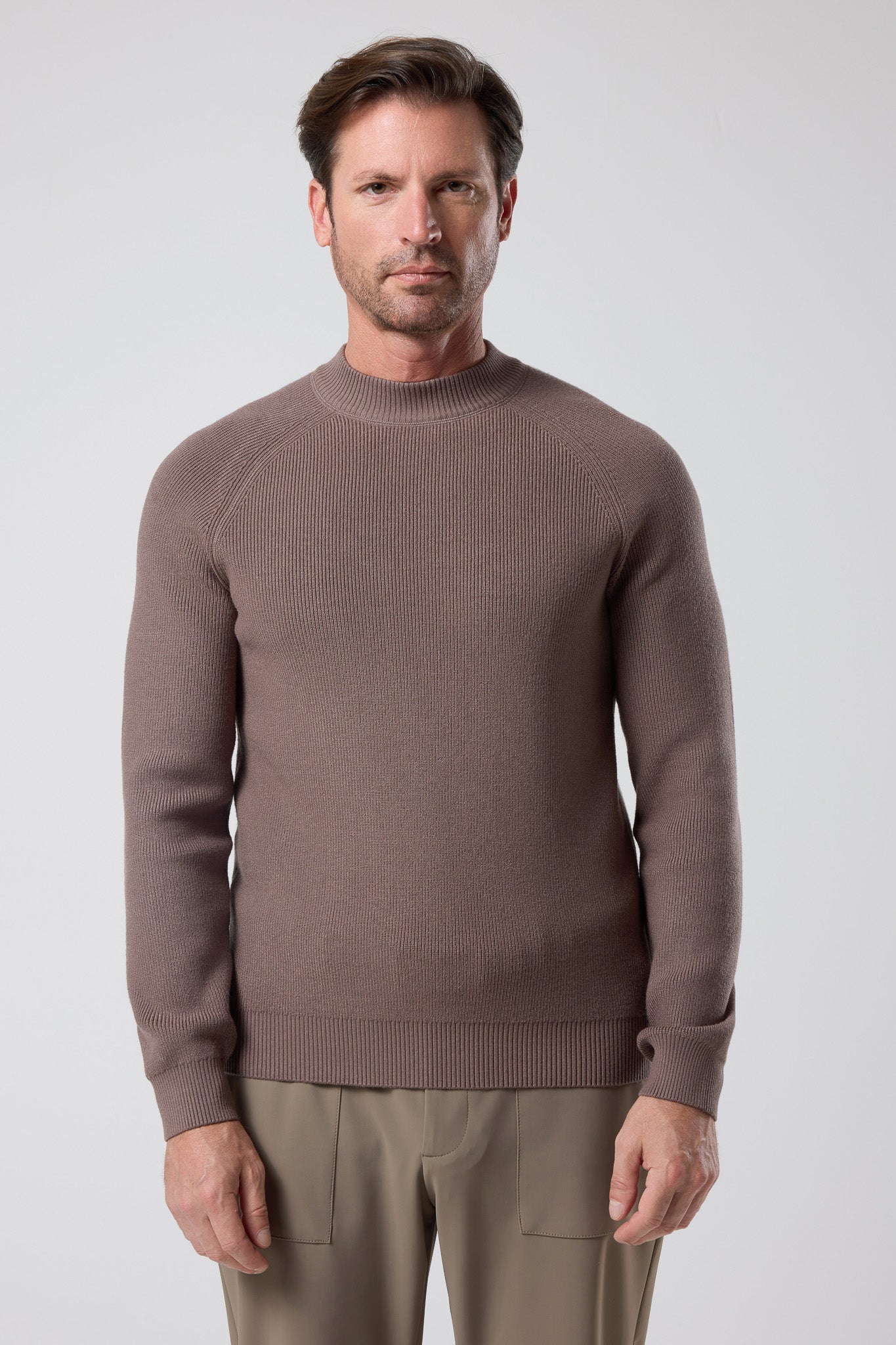 Bisiklet Yaka İnce Dokulu Triko - TV-4104-MINK-S - TV-4104-MINK-S_3