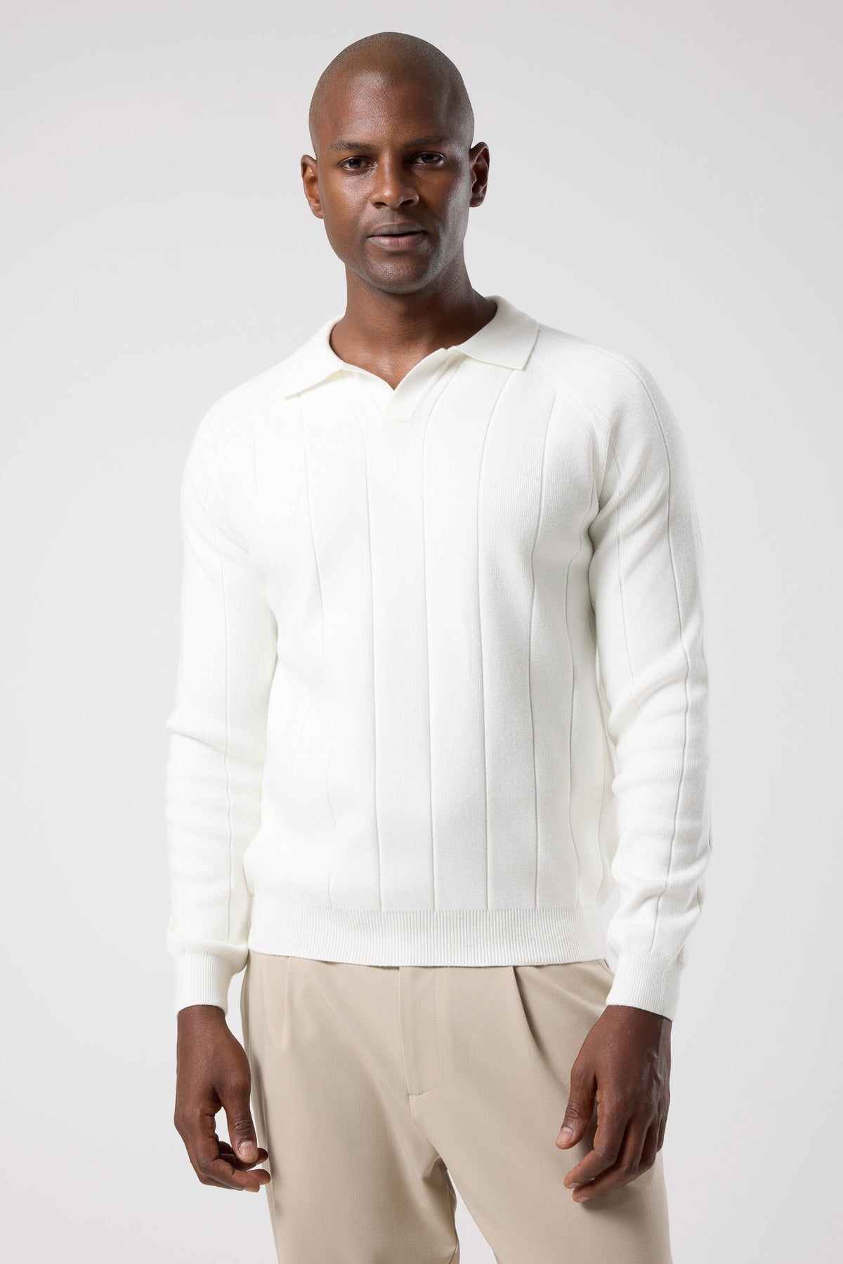 Açık Polo Yaka Triko - TV-4106-BLACK-S - TV-4106-BLACK-S_4
