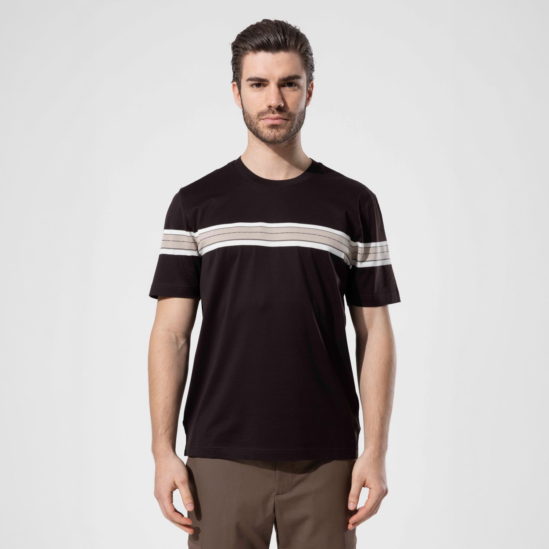 Zürafa Desenli Oversize Erkek T-Shirt